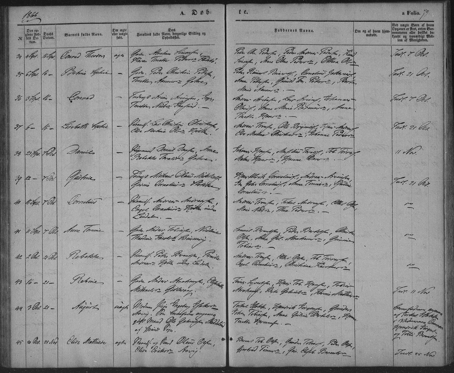 Sør-Audnedal sokneprestkontor, AV/SAK-1111-0039/F/Fa/Faa/L0002: Parish register (official) no. A 2, 1848-1867, p. 79