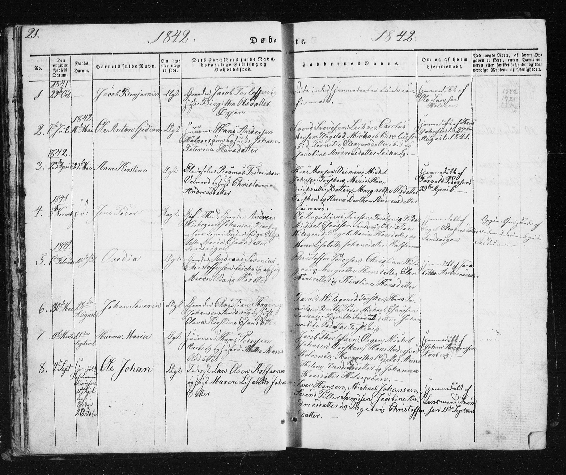 Berg sokneprestkontor, SATØ/S-1318/G/Ga/Gab/L0011klokker: Parish register (copy) no. 11, 1833-1878, p. 21
