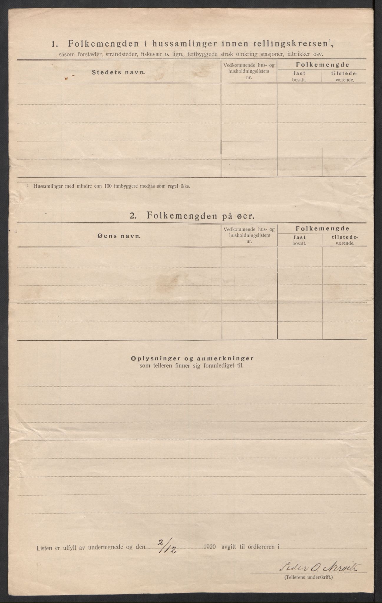 SAT, 1920 census for Selbu, 1920, p. 16