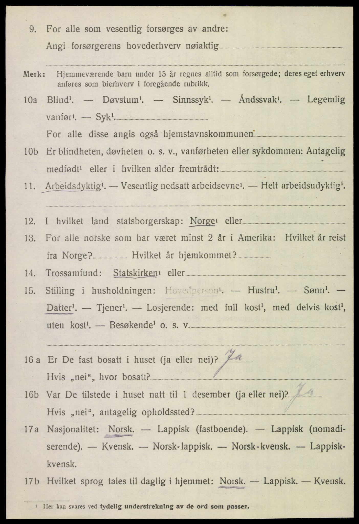 SAT, 1920 census for Gildeskål, 1920, p. 9723