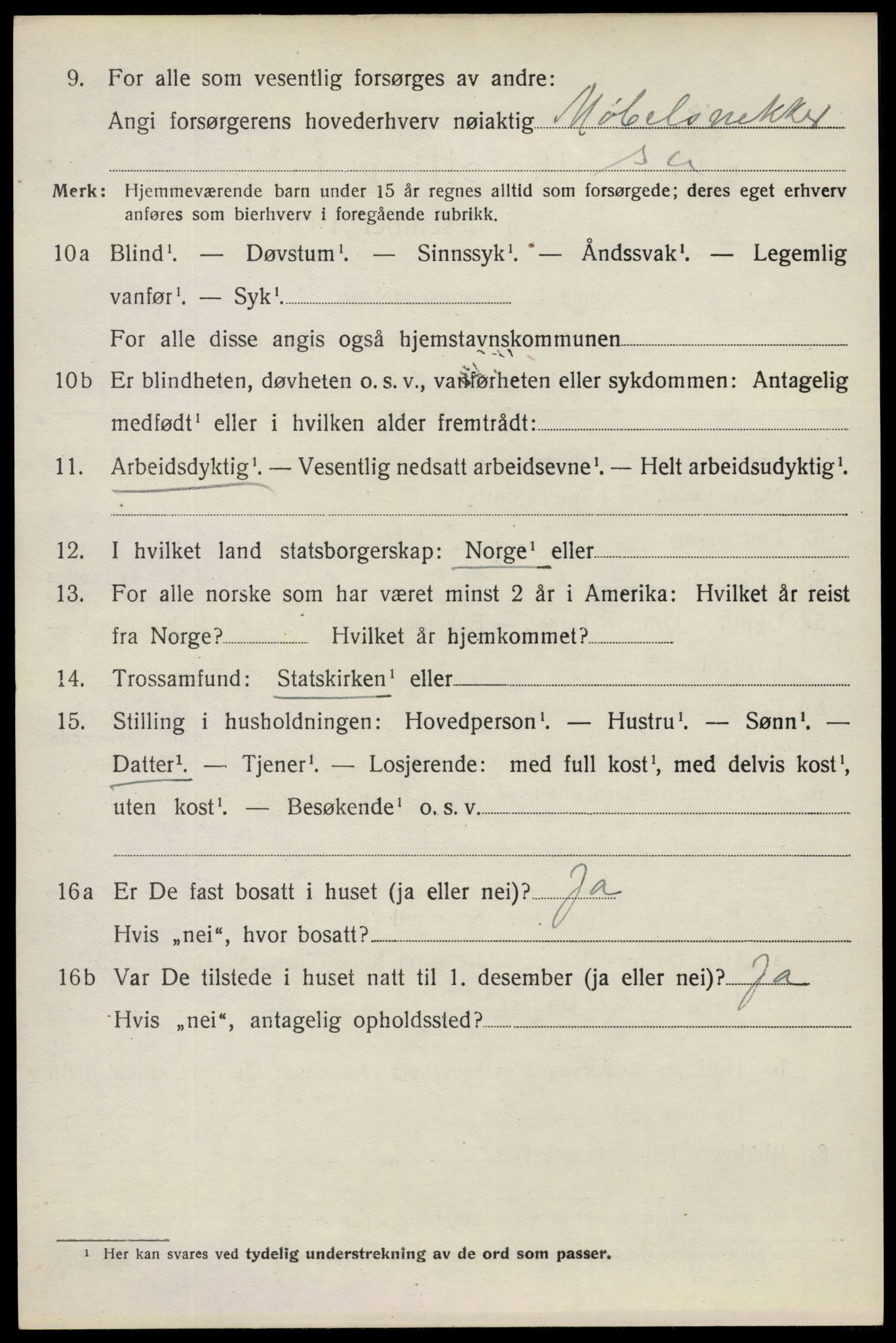 SAO, 1920 census for Spydeberg, 1920, p. 4062