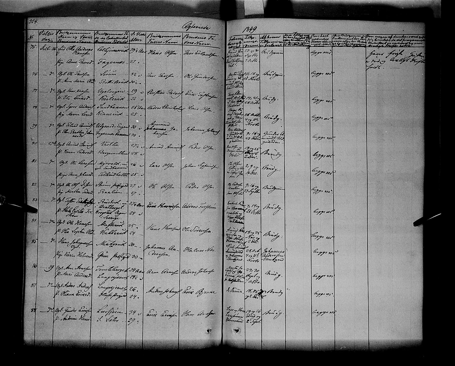 Vinger prestekontor, AV/SAH-PREST-024/H/Ha/Haa/L0009: Parish register (official) no. 9, 1847-1855, p. 324