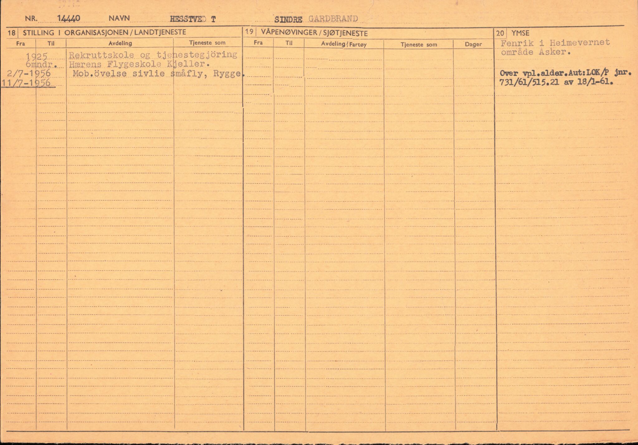 Forsvaret, Forsvarets overkommando/Luftforsvarsstaben, AV/RA-RAFA-4079/P/Pa/L0013: Personellmapper, 1905, p. 189