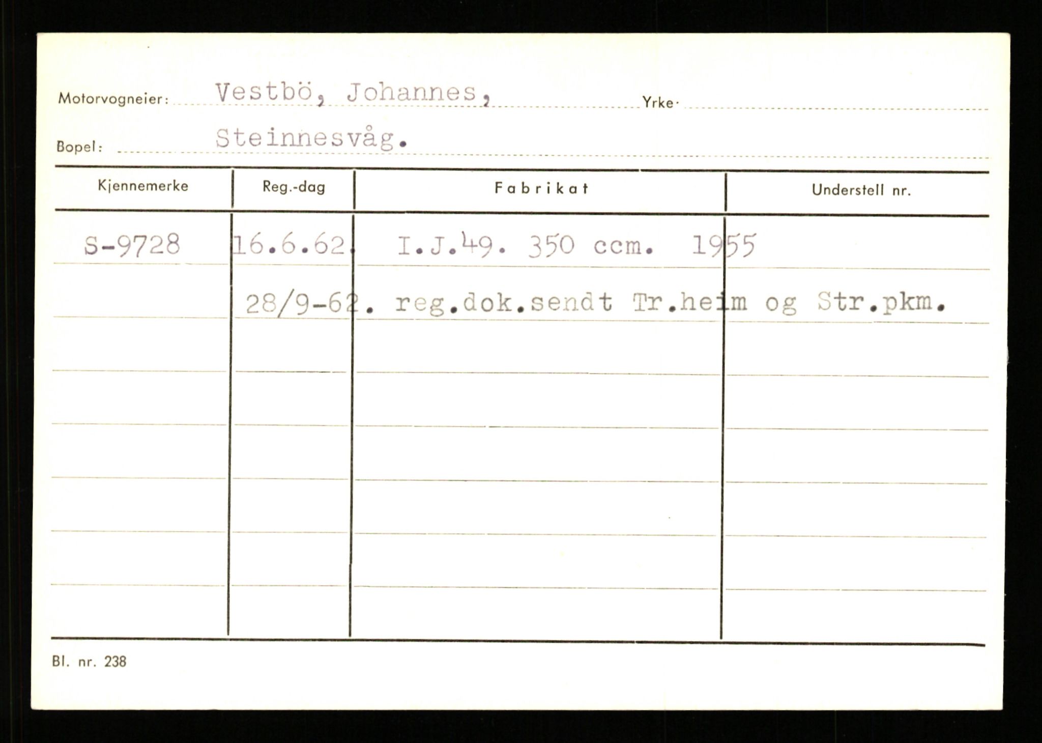 Stavanger trafikkstasjon, SAST/A-101942/0/G/L0002: Registreringsnummer: 5791 - 10405, 1930-1971, p. 2599