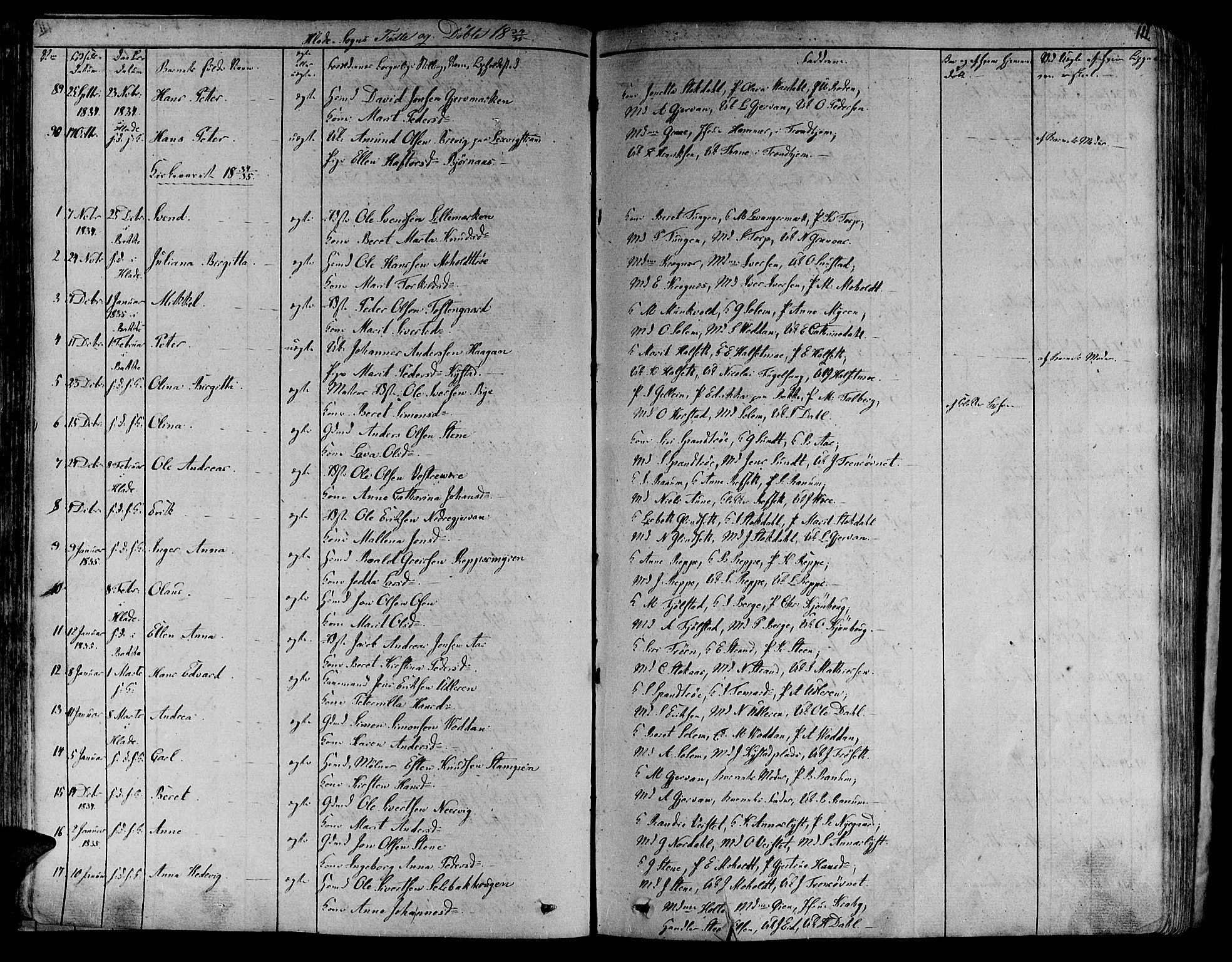 Ministerialprotokoller, klokkerbøker og fødselsregistre - Sør-Trøndelag, SAT/A-1456/606/L0286: Parish register (official) no. 606A04 /1, 1823-1840, p. 111
