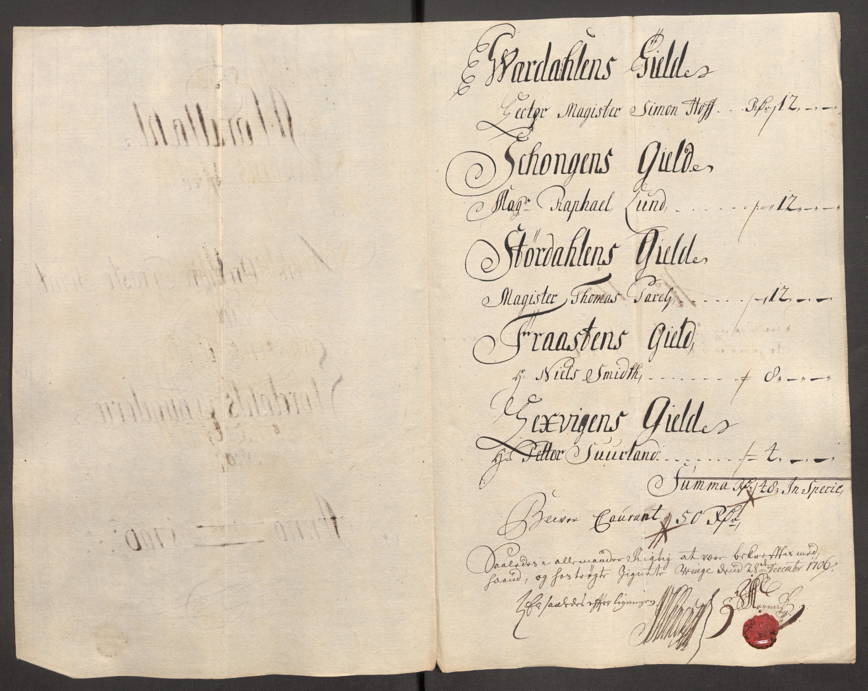 Rentekammeret inntil 1814, Reviderte regnskaper, Fogderegnskap, AV/RA-EA-4092/R62/L4196: Fogderegnskap Stjørdal og Verdal, 1705-1706, p. 456