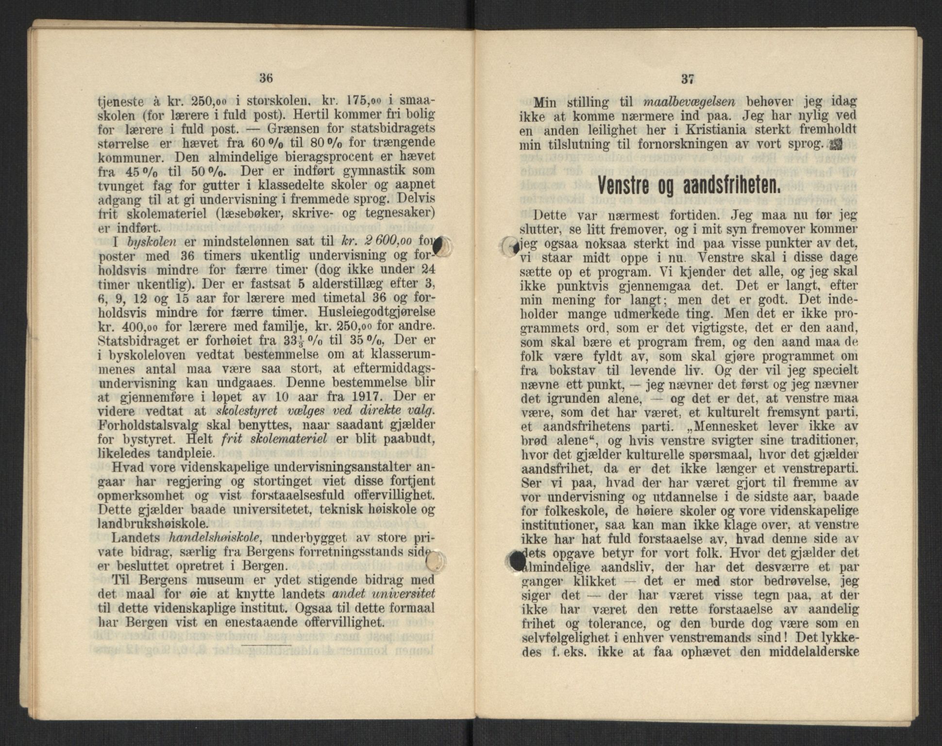 Venstres Hovedorganisasjon, AV/RA-PA-0876/X/L0001: De eldste skrifter, 1860-1936, p. 1030