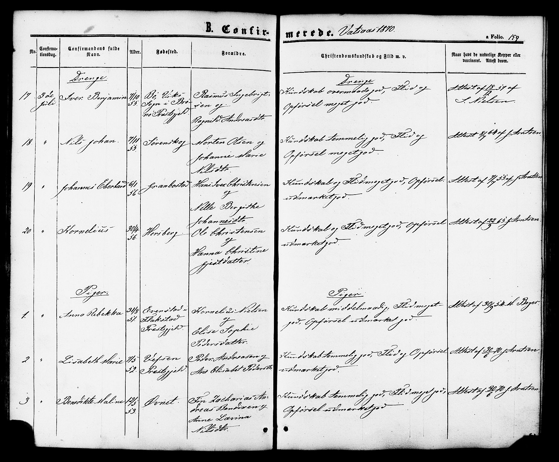 Ministerialprotokoller, klokkerbøker og fødselsregistre - Nordland, AV/SAT-A-1459/810/L0146: Parish register (official) no. 810A08 /1, 1862-1874, p. 159