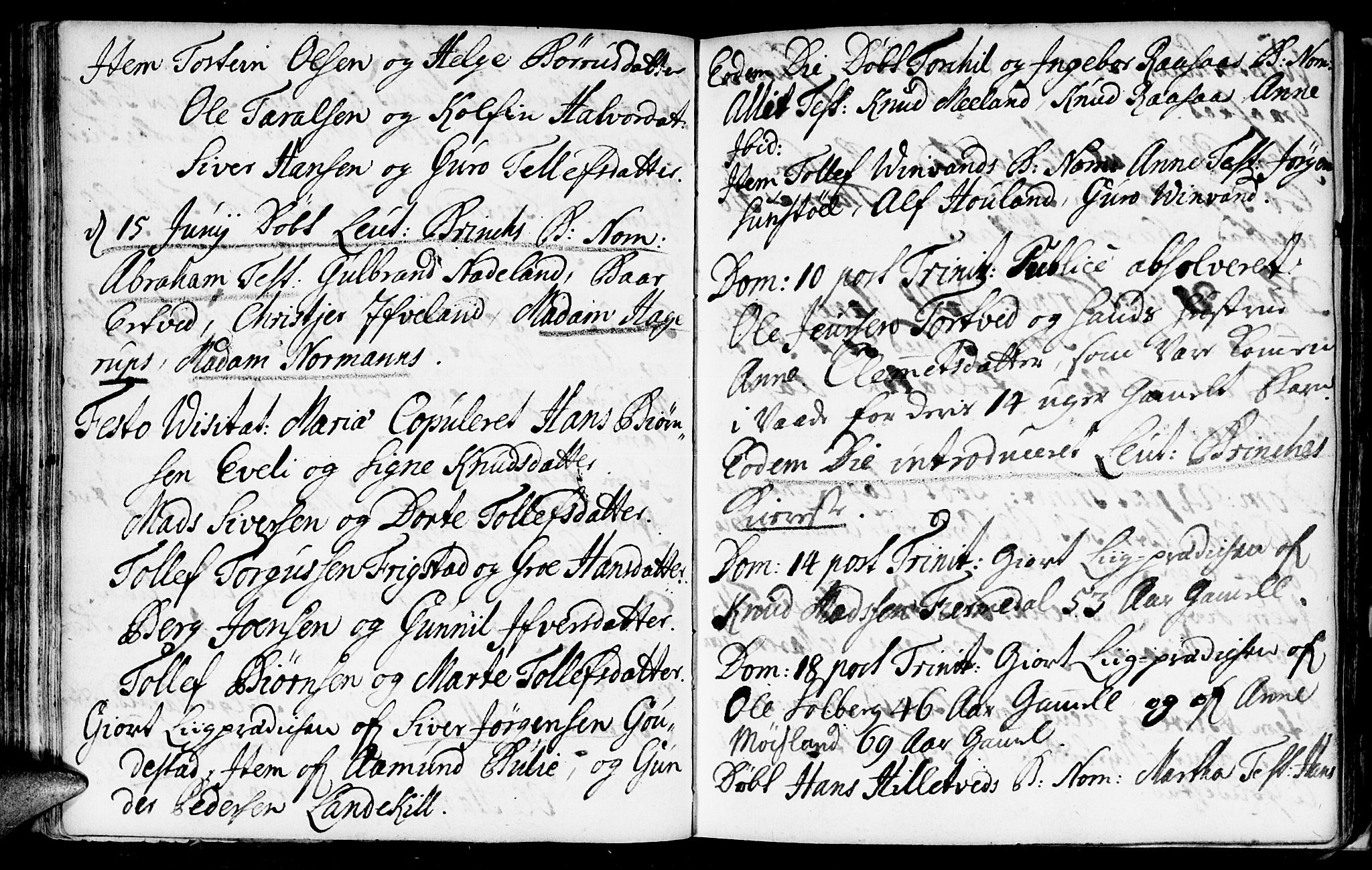 Evje sokneprestkontor, AV/SAK-1111-0008/F/Fa/Fac/L0001: Parish register (official) no. A 1, 1705-1764, p. 141-142