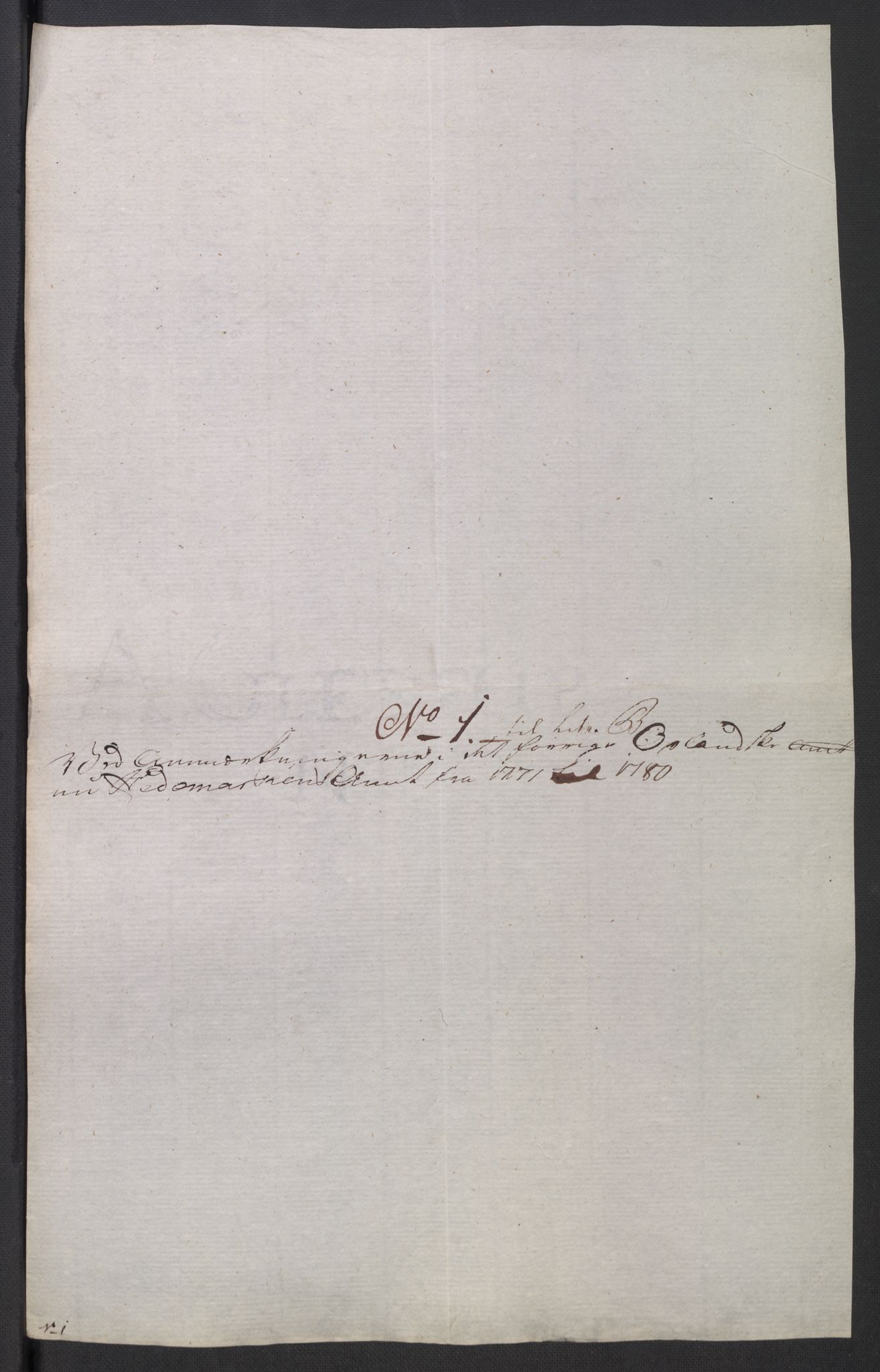 Rentekammeret inntil 1814, Reviderte regnskaper, Mindre regnskaper, AV/RA-EA-4068/Rb/L0014: Opplands amt, 1771-1779, p. 676