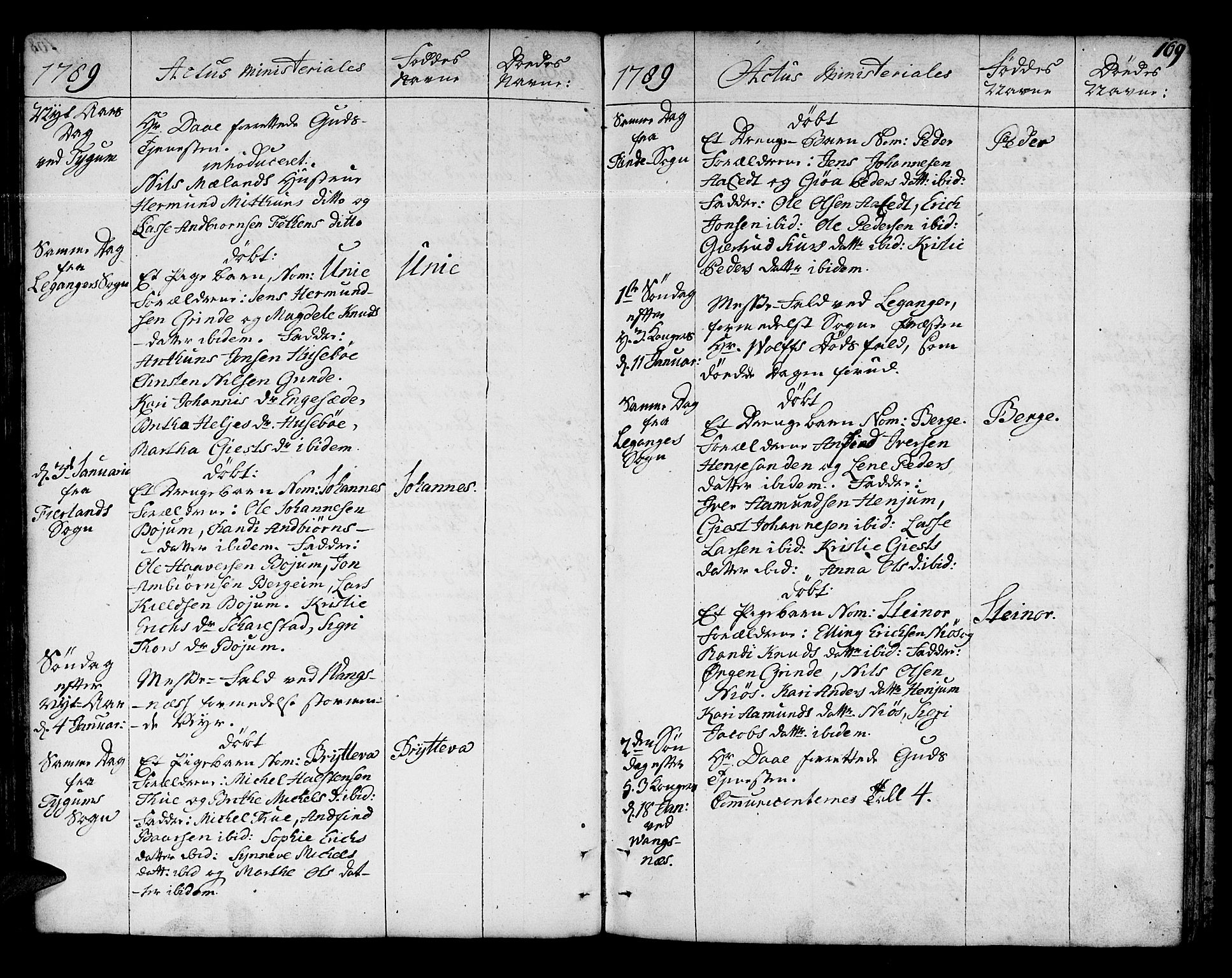 Leikanger sokneprestembete, AV/SAB-A-81001/H/Haa/Haaa/L0004: Parish register (official) no. A 4, 1770-1791, p. 169