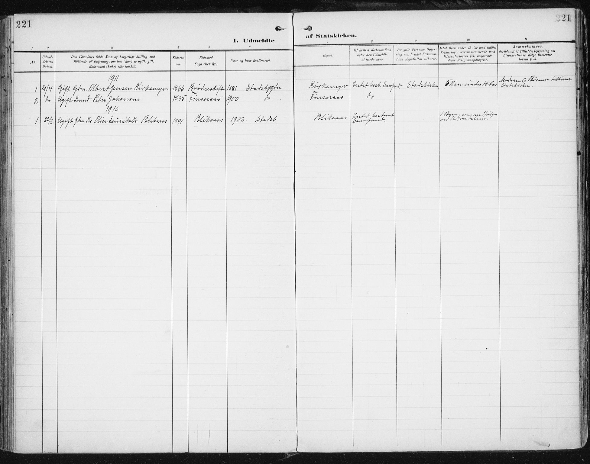 Ministerialprotokoller, klokkerbøker og fødselsregistre - Sør-Trøndelag, SAT/A-1456/646/L0616: Parish register (official) no. 646A14, 1900-1918, p. 221