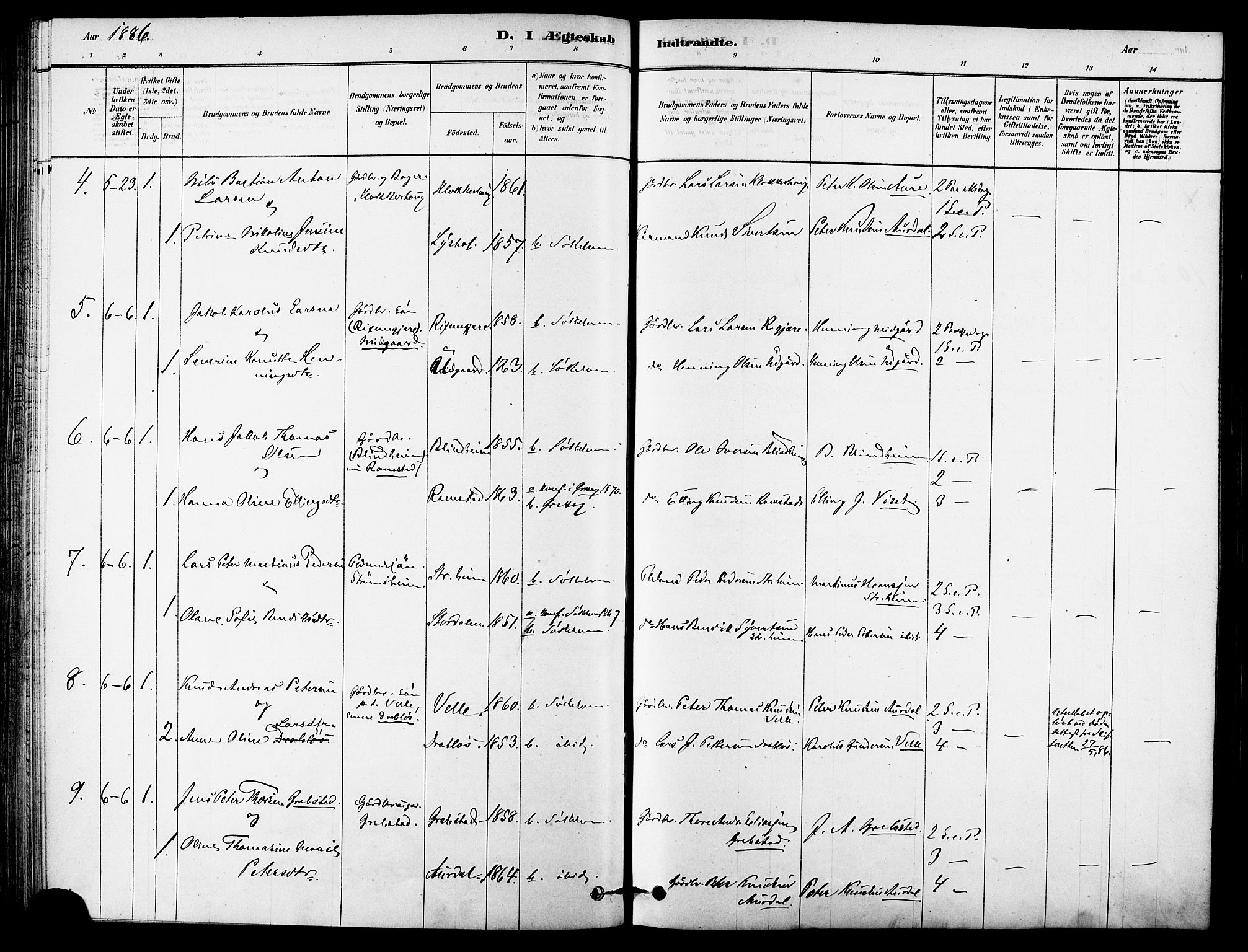 Ministerialprotokoller, klokkerbøker og fødselsregistre - Møre og Romsdal, AV/SAT-A-1454/523/L0334: Parish register (official) no. 523A01, 1878-1891