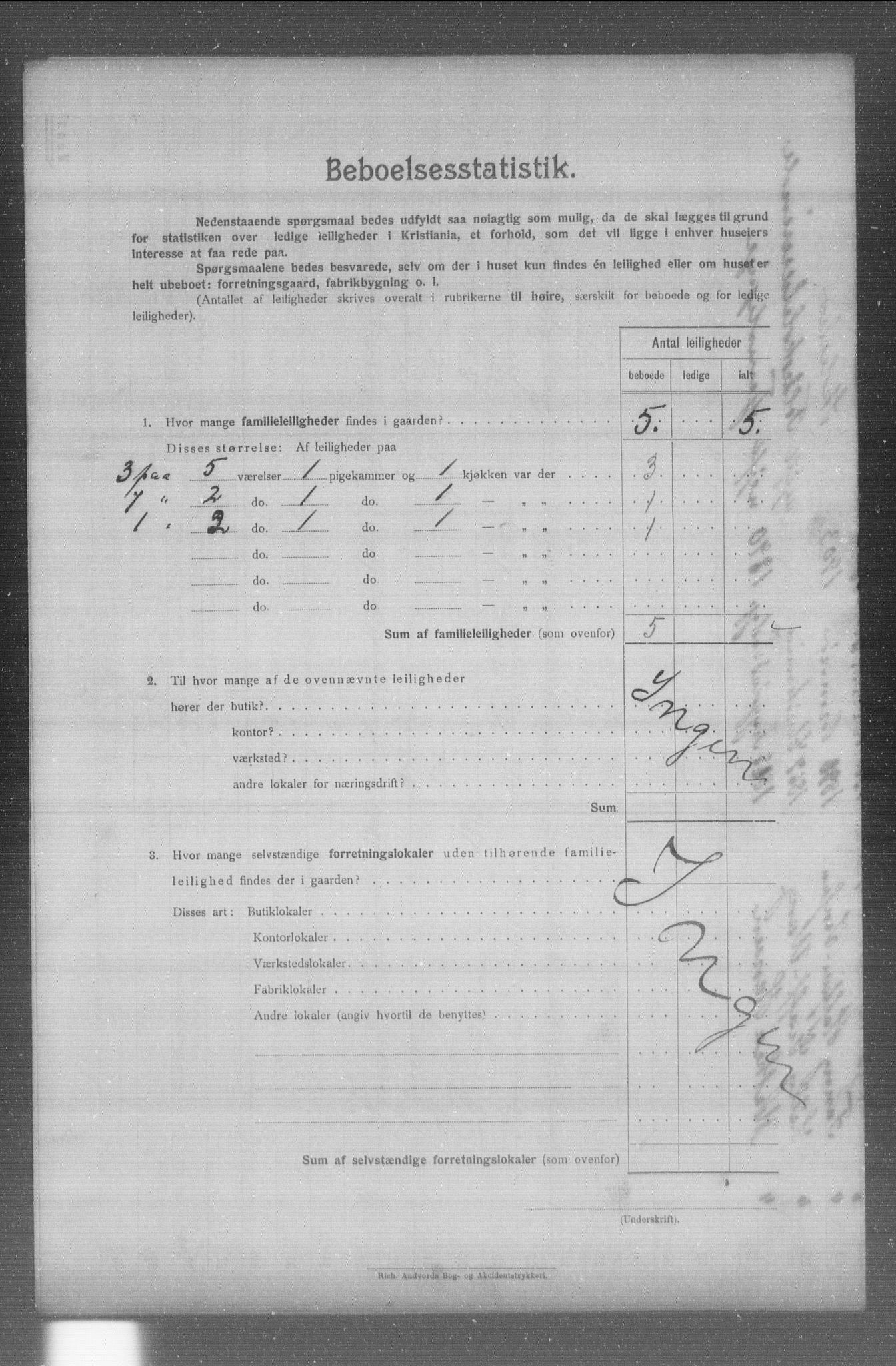 OBA, Municipal Census 1904 for Kristiania, 1904, p. 16318