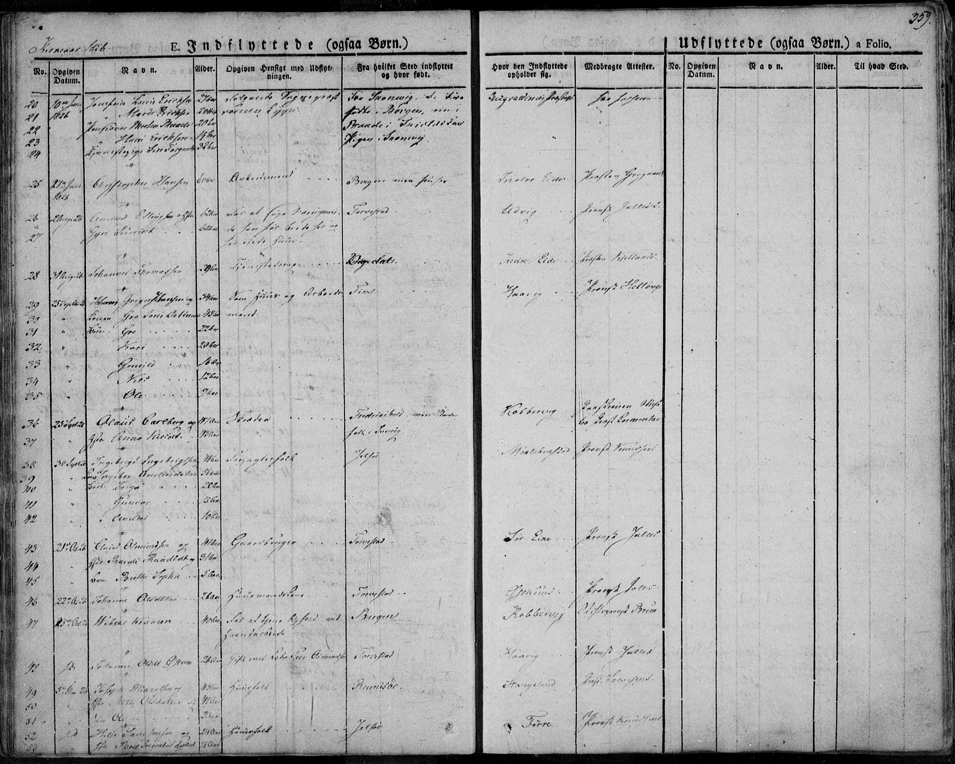 Avaldsnes sokneprestkontor, SAST/A -101851/H/Ha/Haa/L0005: Parish register (official) no. A 5.2, 1825-1841, p. 359