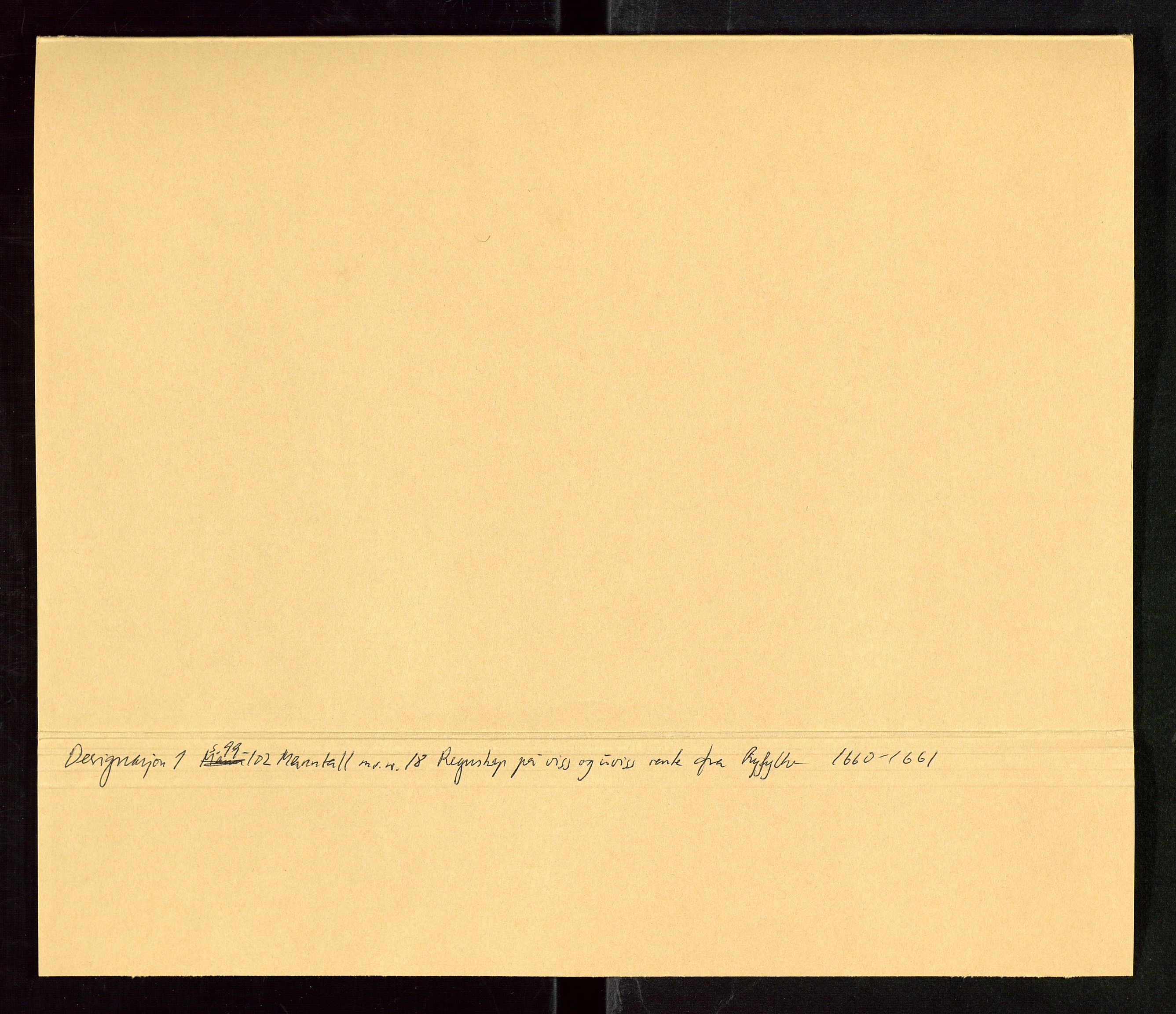 Stavanger len, AV/SAST-A-101870/Ob/L0029: Diverse, 1657-1661, p. 1