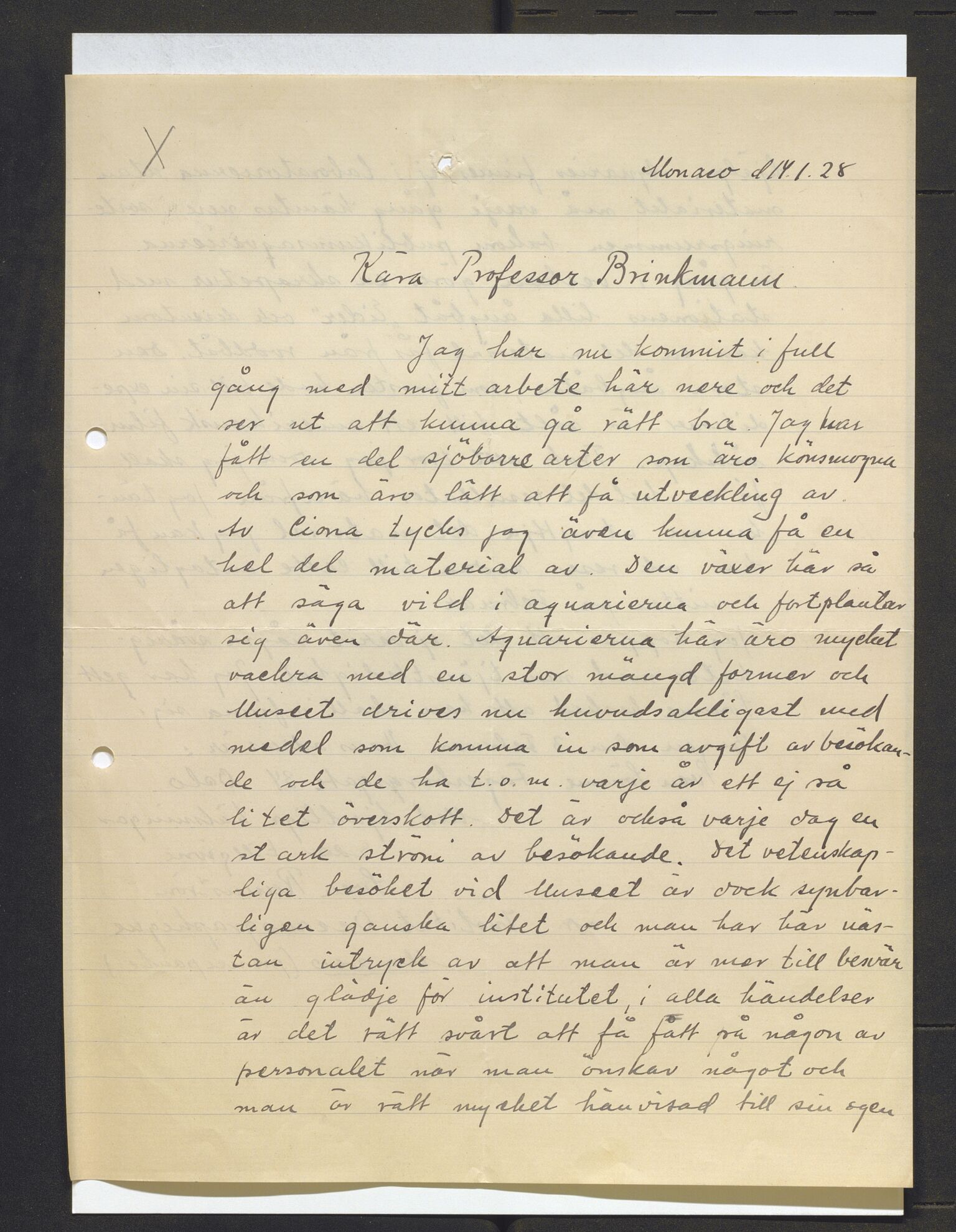 Bergens Museum, AV/SAB-A-17301/13/D/L0002: Korrespondanse , 1928-1940, p. 222