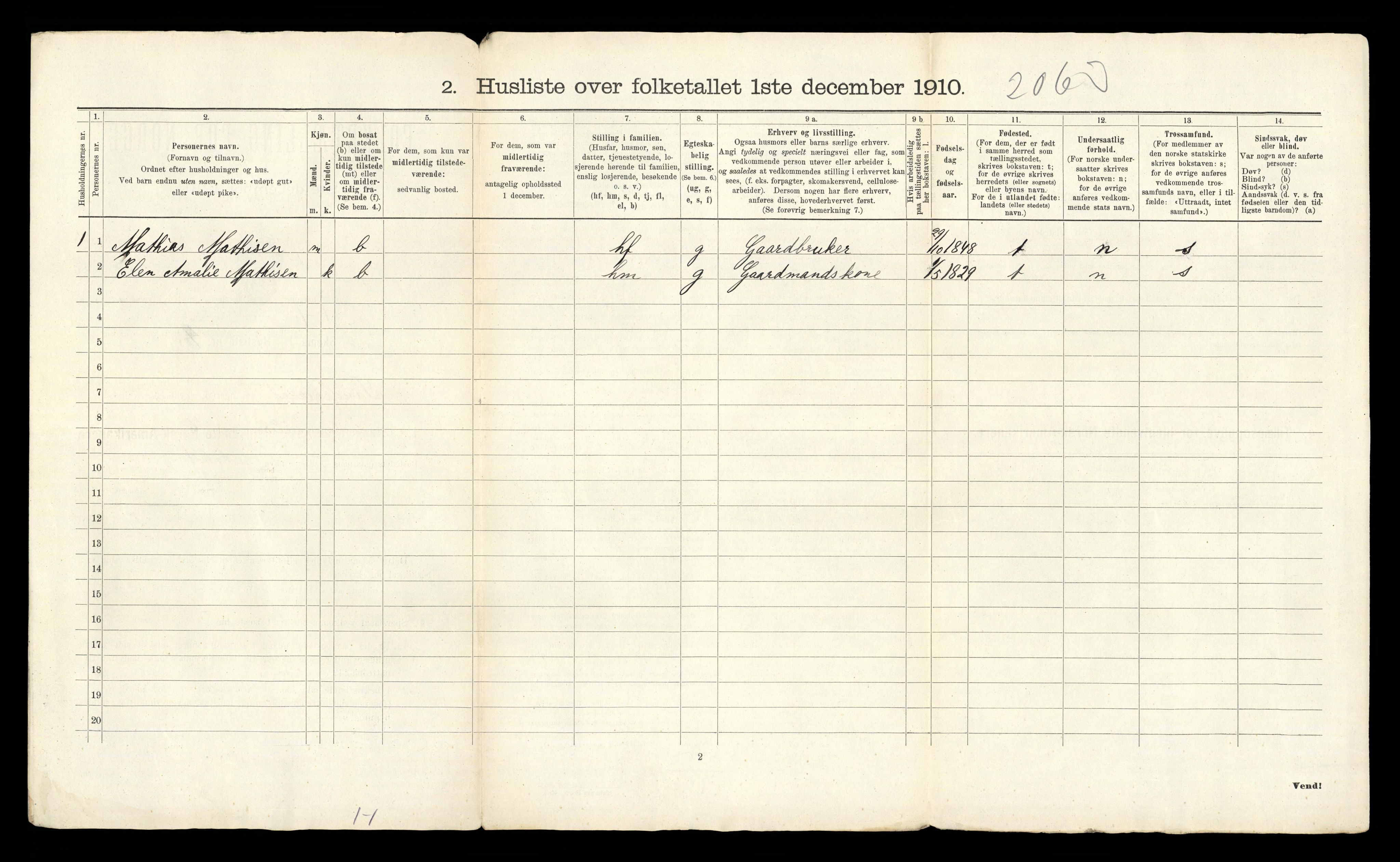 RA, 1910 census for Sandeherred, 1910, p. 72