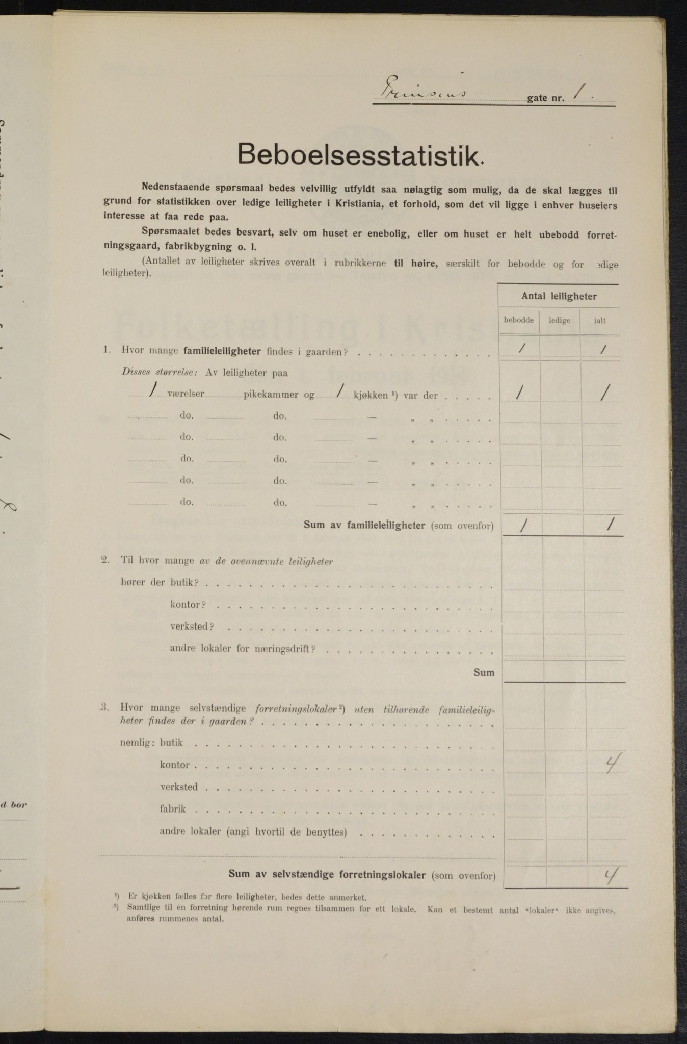 OBA, Municipal Census 1914 for Kristiania, 1914, p. 81245