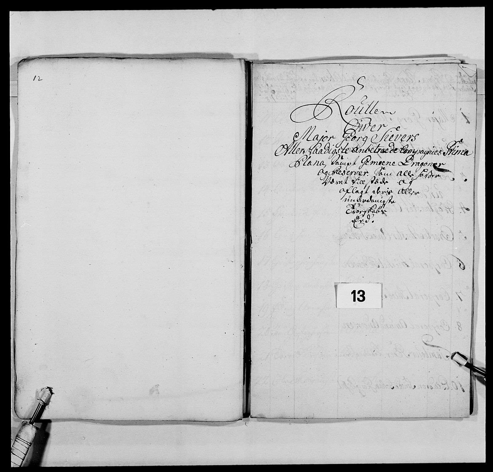 Kommanderende general (KG I) med Det norske krigsdirektorium, AV/RA-EA-5419/E/Ea/L0477: 2. Sønnafjelske dragonregiment, 1719-1759, p. 209