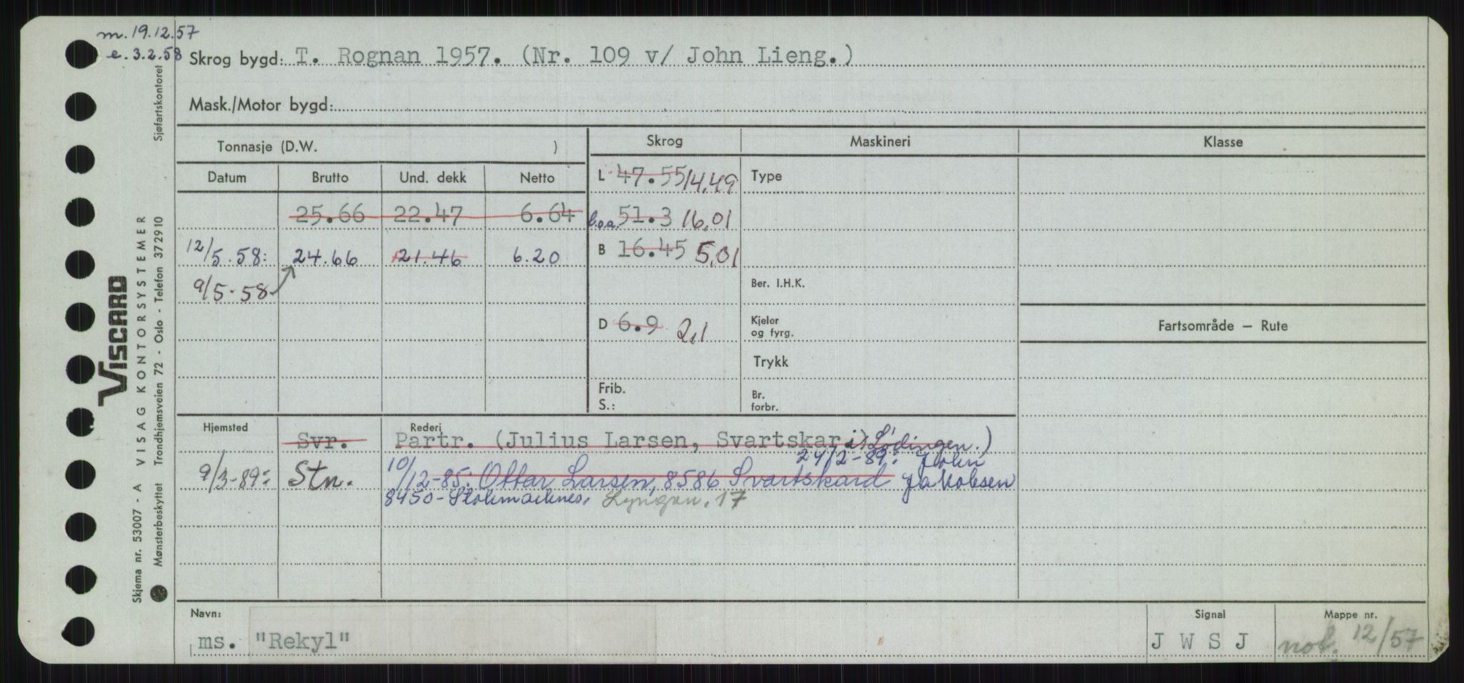 Sjøfartsdirektoratet med forløpere, Skipsmålingen, RA/S-1627/H/Ha/L0004/0002: Fartøy, Mas-R / Fartøy, Odin-R, p. 627