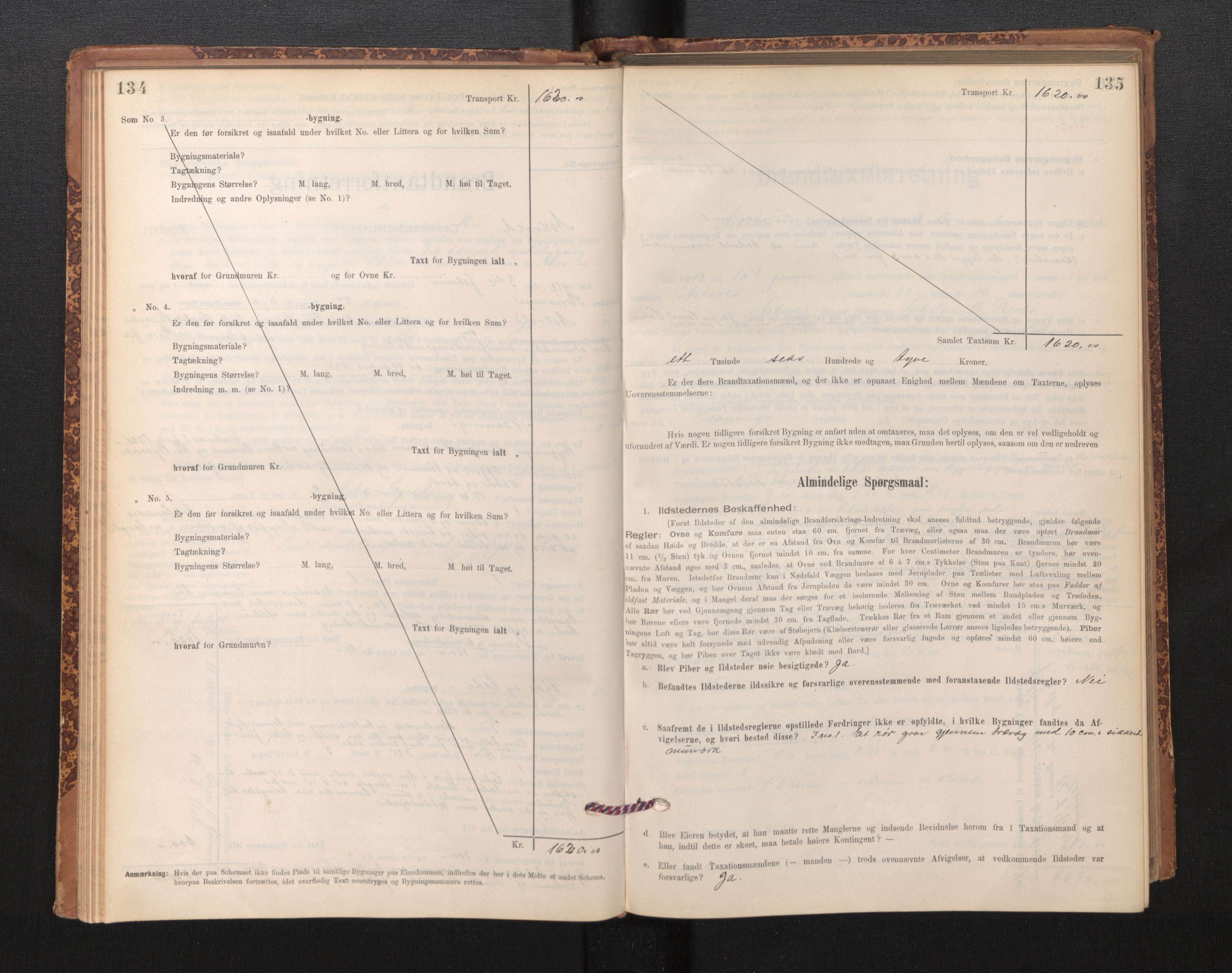 Lensmannen i Askvoll, AV/SAB-A-26301/0012/L0004: Branntakstprotokoll, skjematakst og liste over branntakstmenn, 1895-1932, p. 134-135