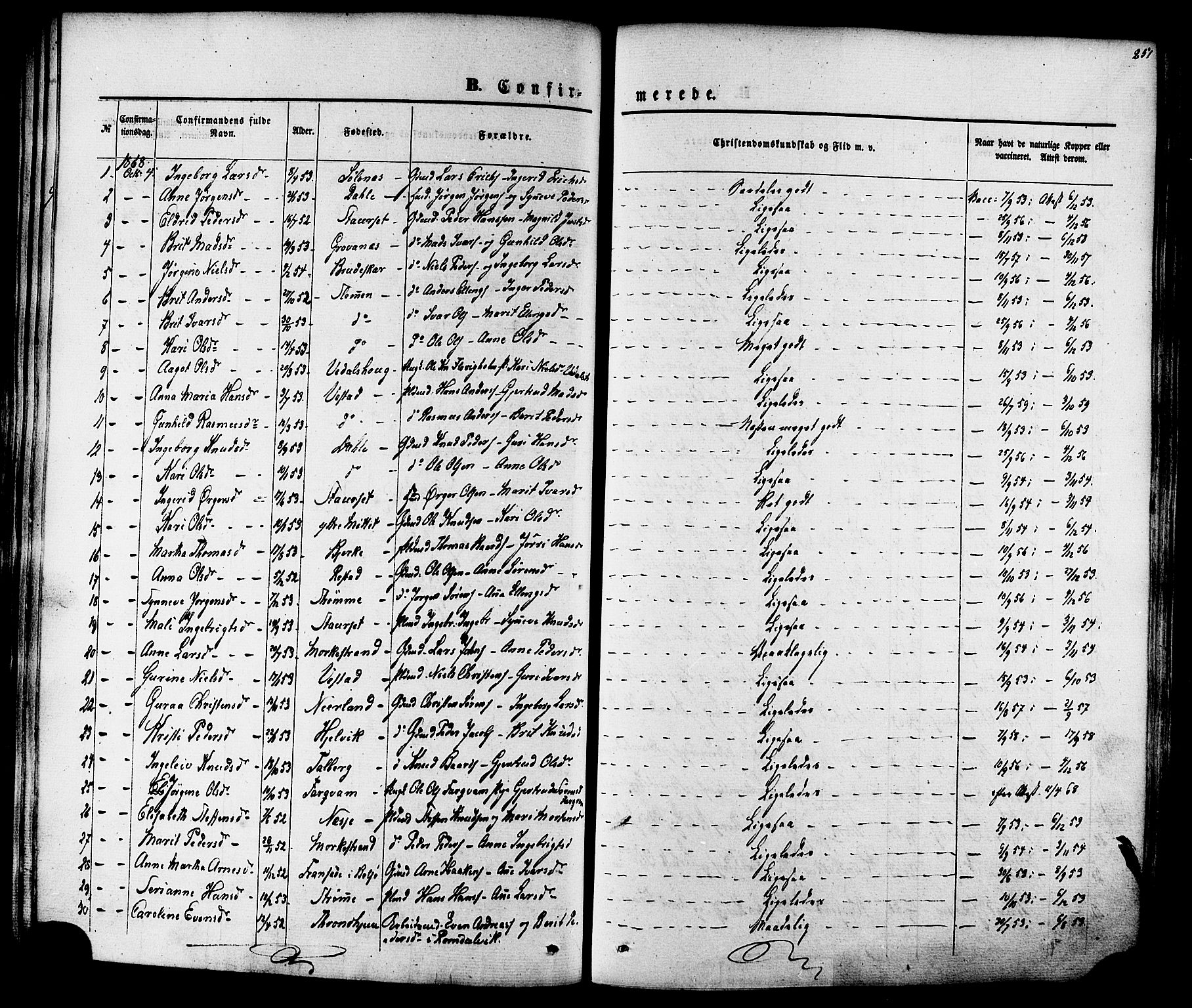 Ministerialprotokoller, klokkerbøker og fødselsregistre - Møre og Romsdal, AV/SAT-A-1454/547/L0603: Parish register (official) no. 547A05, 1846-1877, p. 251