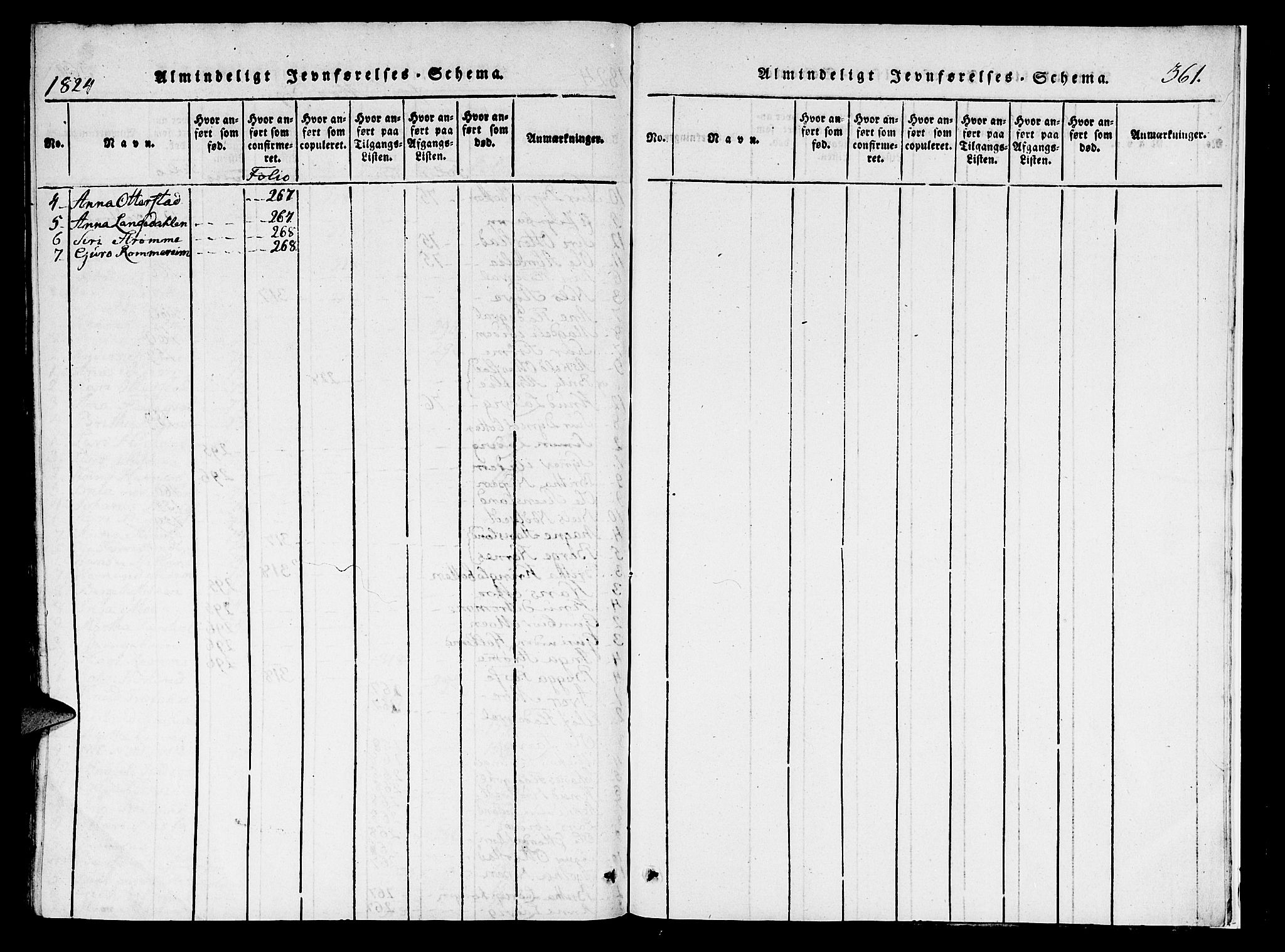 Hosanger sokneprestembete, AV/SAB-A-75801/H/Haa: Parish register (official) no. A 5, 1815-1824, p. 361