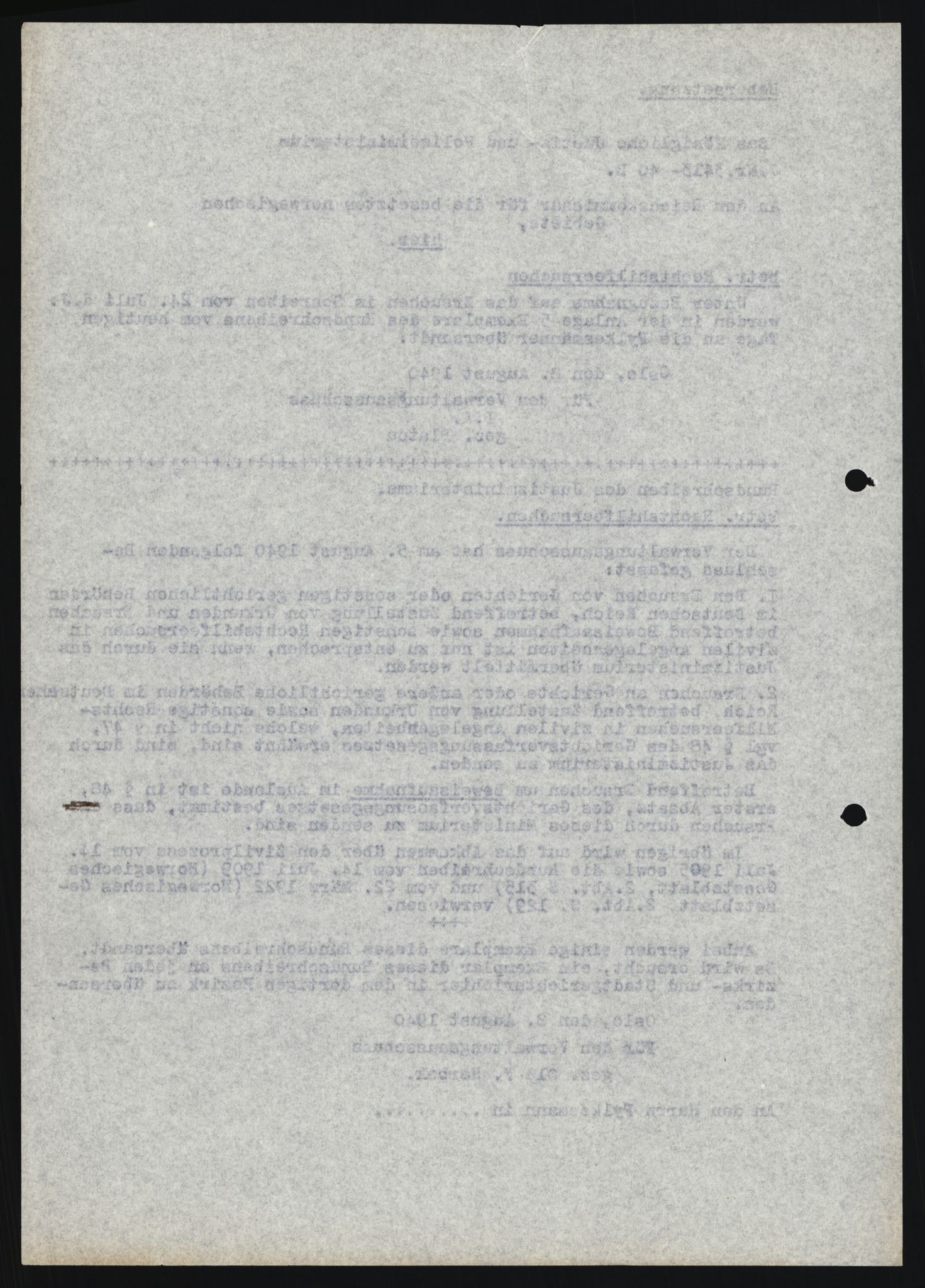 Forsvarets Overkommando. 2 kontor. Arkiv 11.4. Spredte tyske arkivsaker, AV/RA-RAFA-7031/D/Dar/Darb/L0013: Reichskommissariat - Hauptabteilung Vervaltung, 1917-1942, p. 832