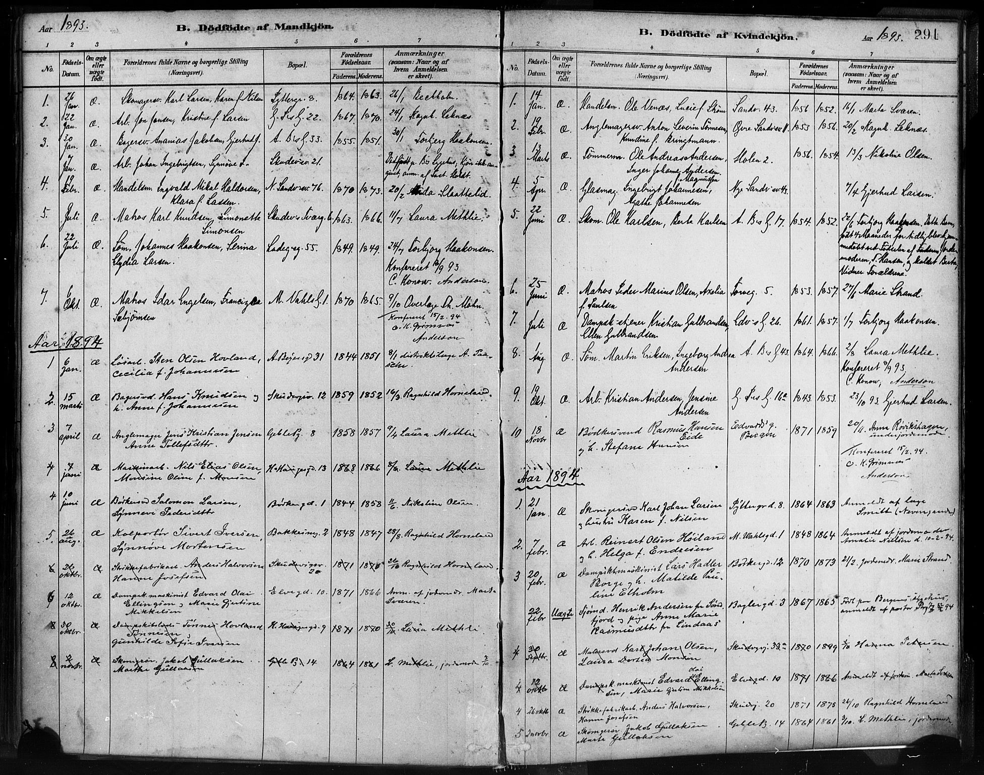 Sandviken Sokneprestembete, AV/SAB-A-77601/H/Ha/L0004: Parish register (official) no. B 1, 1878-1891, p. 291