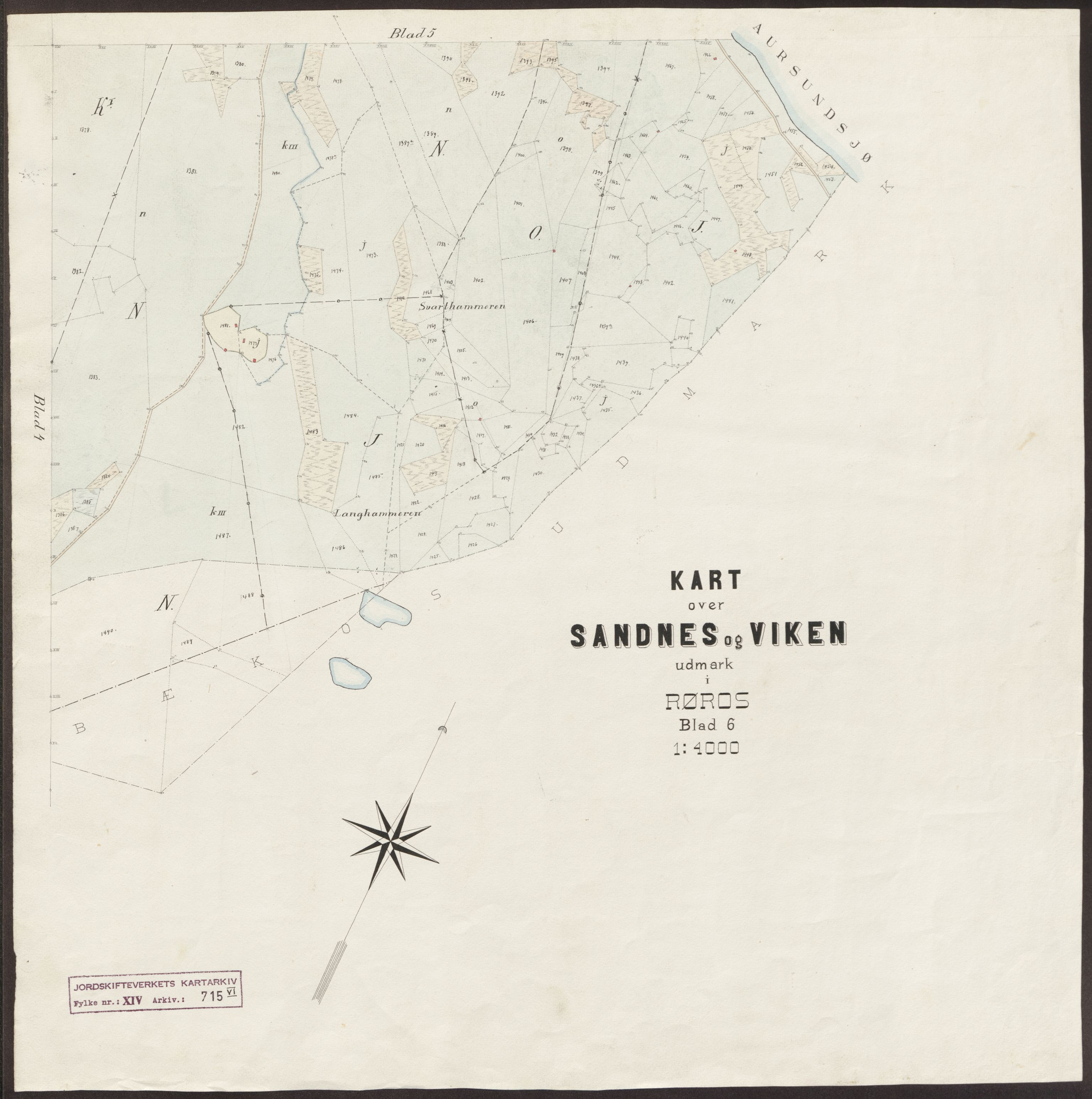 Jordskifteverkets kartarkiv, RA/S-3929/T, 1859-1988, p. 1054