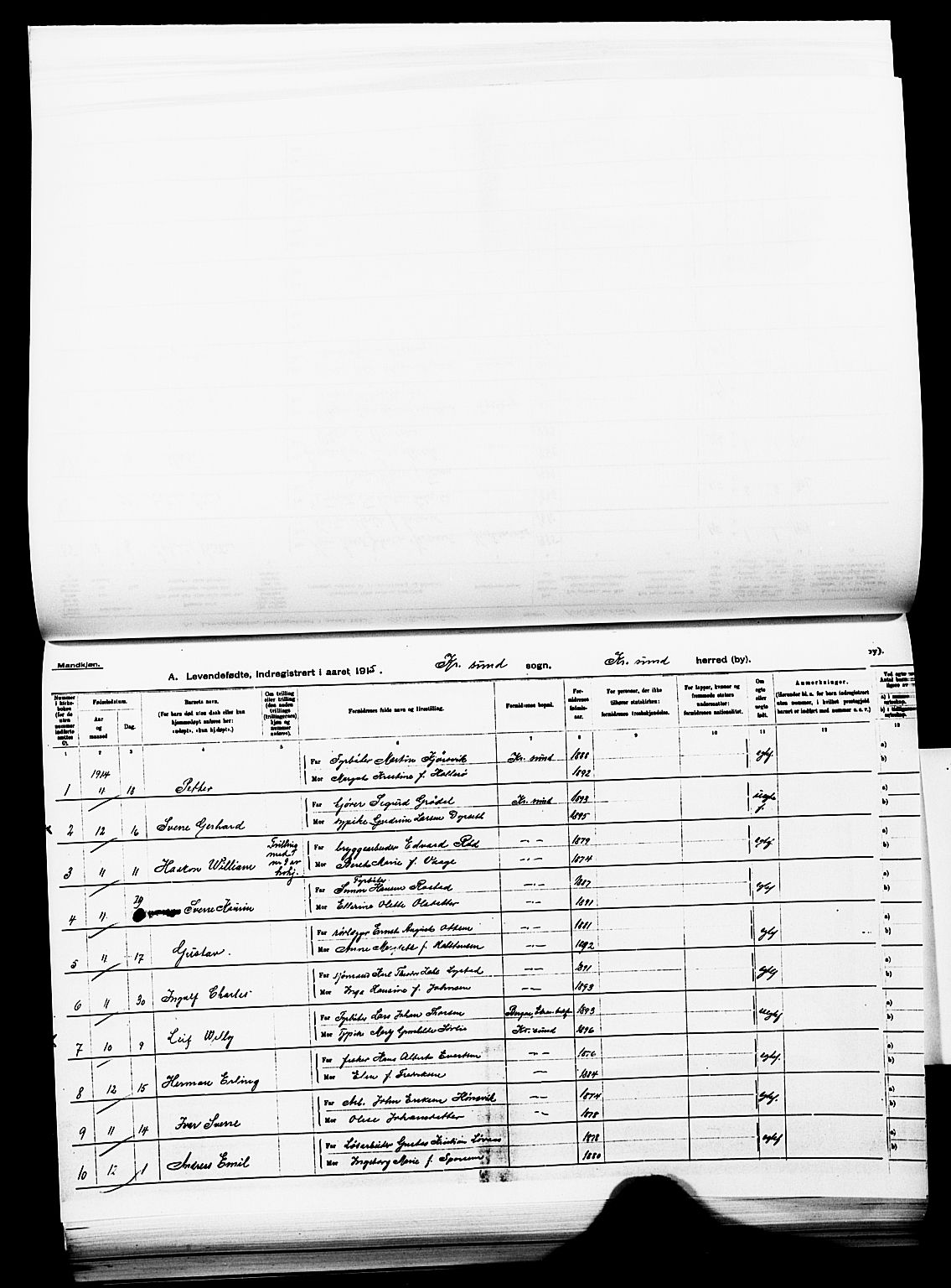 Ministerialprotokoller, klokkerbøker og fødselsregistre - Møre og Romsdal, AV/SAT-A-1454/572/L0861: Parish register (official) no. 572D05, 1913-1920