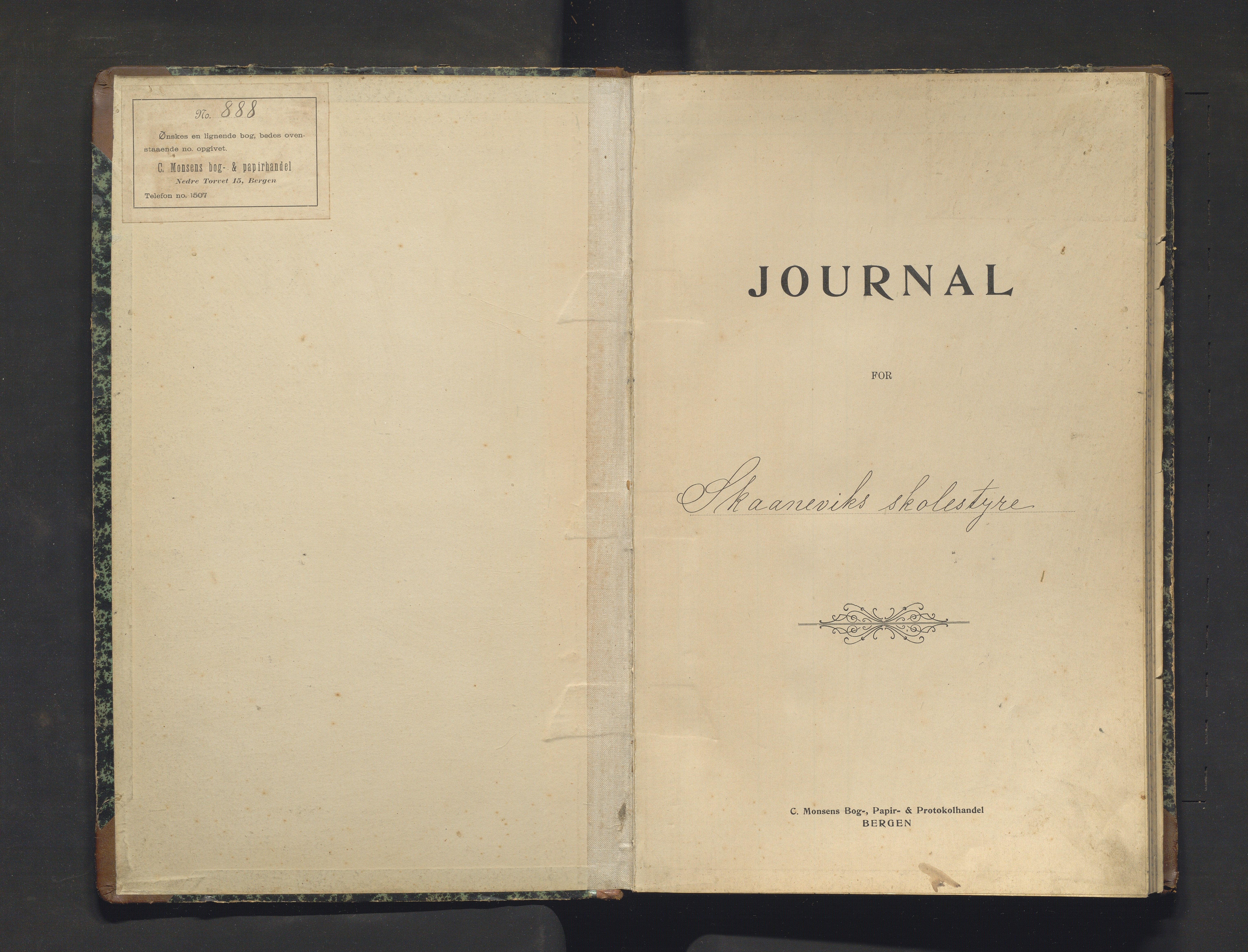 Skånevik kommune. Skulestyret, IKAH/1212-211/C/Ca/L0002: Postjournal for Skånevik skulestyre, 1907-1912