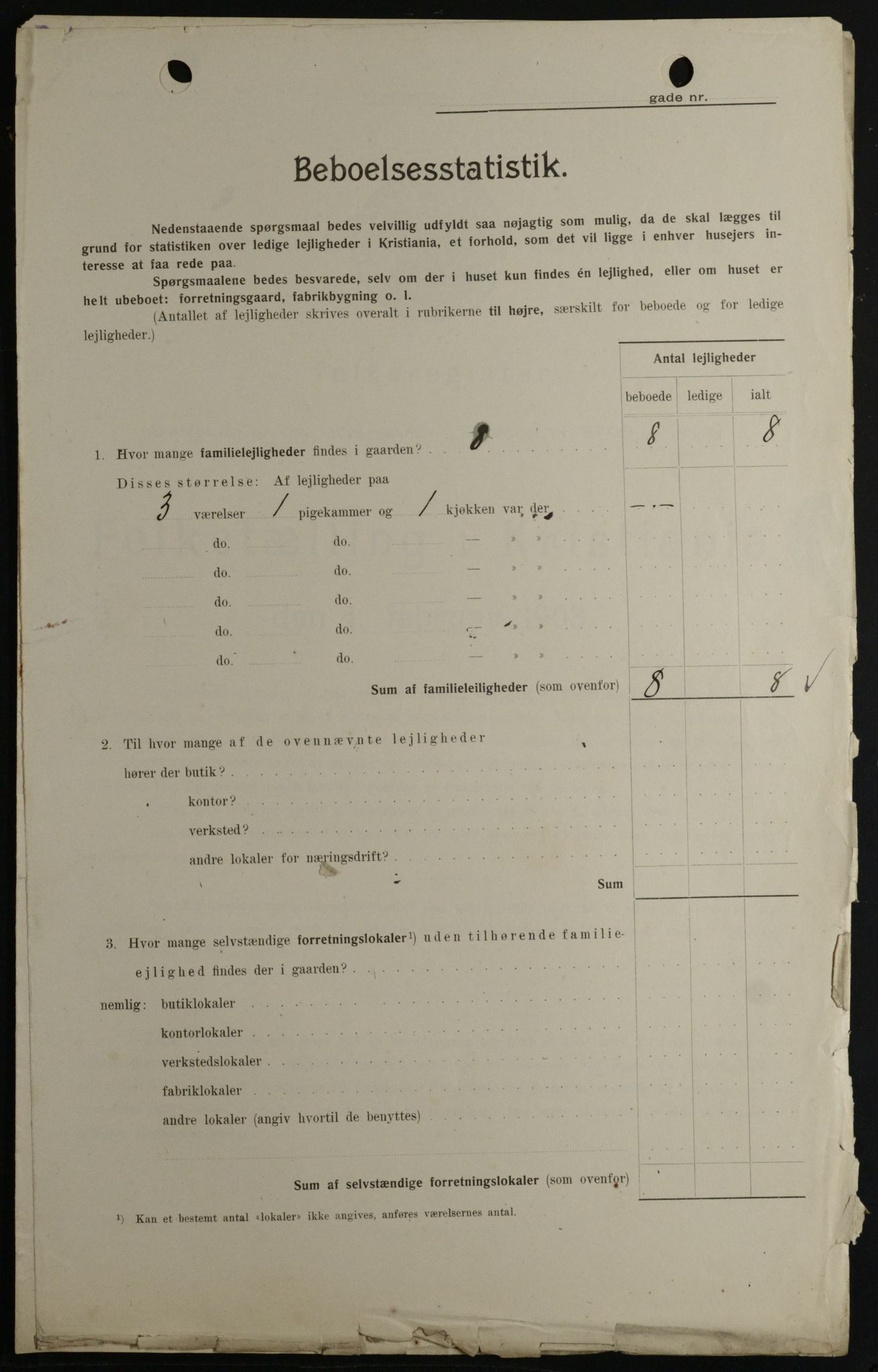 OBA, Municipal Census 1908 for Kristiania, 1908, p. 95102