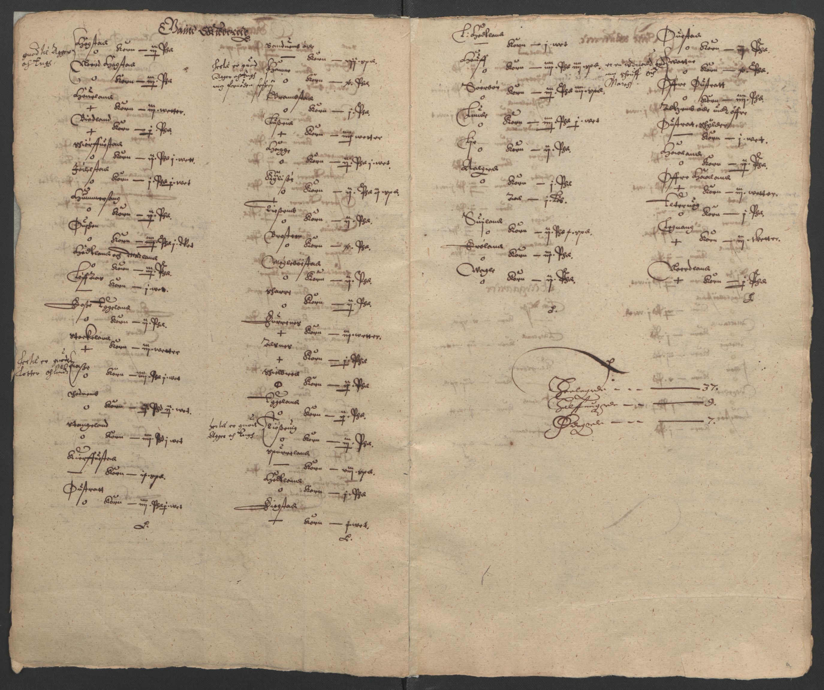 Stattholderembetet 1572-1771, AV/RA-EA-2870/Ek/L0002/0003: Jordebøker til utlikning av garnisonsskatt 1624-1626: / Jordebøker for Stavanger len, 1624-1626, p. 93