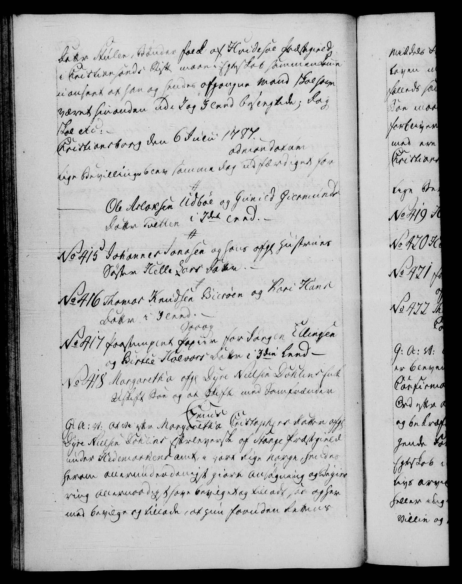 Danske Kanselli 1572-1799, RA/EA-3023/F/Fc/Fca/Fcaa/L0051: Norske registre, 1786-1787, p. 577b