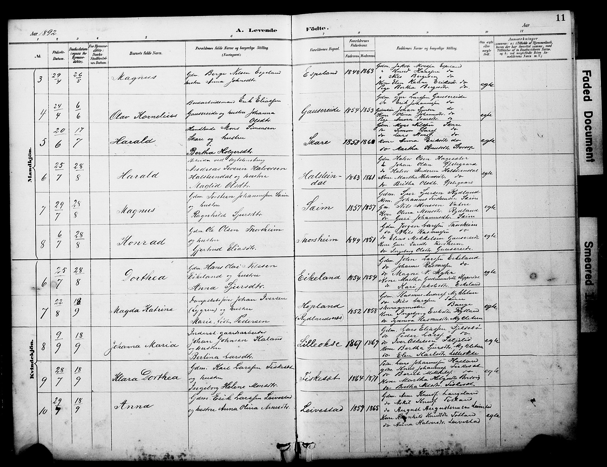 Alversund Sokneprestembete, AV/SAB-A-73901/H/Ha/Hab: Parish register (copy) no. D 3, 1890-1908, p. 11