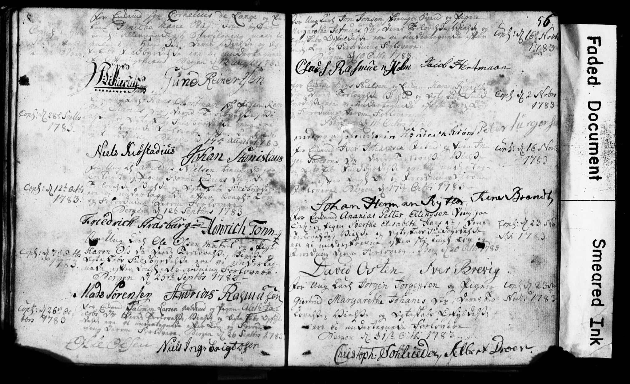 Korskirken sokneprestembete, AV/SAB-A-76101: Best man's statements no. II.5.1, 1776-1816, p. 56