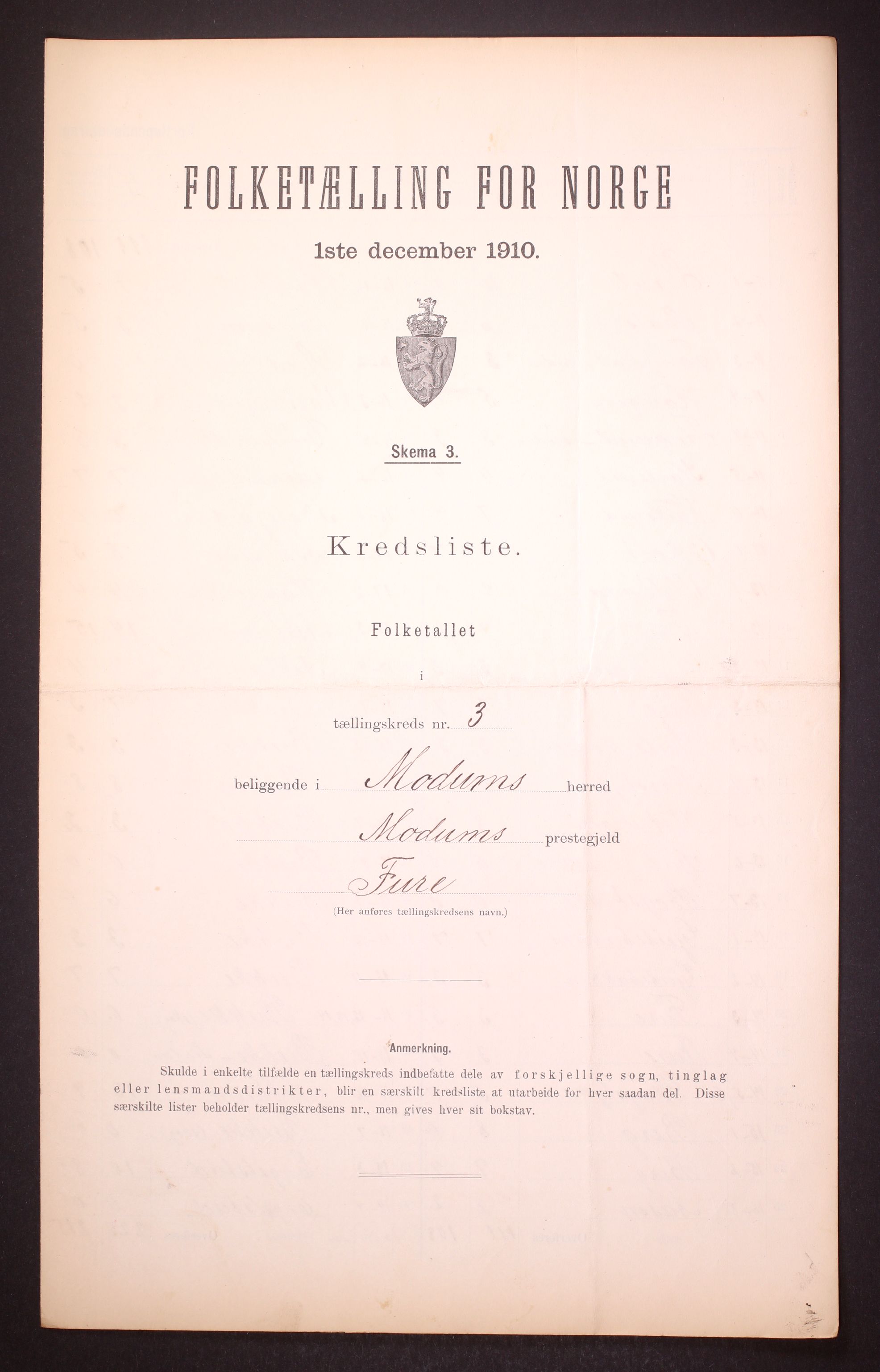 RA, 1910 census for Modum, 1910, p. 11