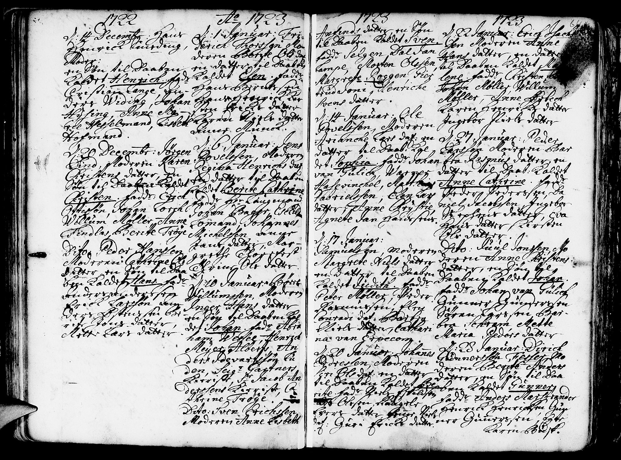 Nykirken Sokneprestembete, AV/SAB-A-77101/H/Haa/L0003: Parish register (official) no. A 3, 1717-1764, p. 64