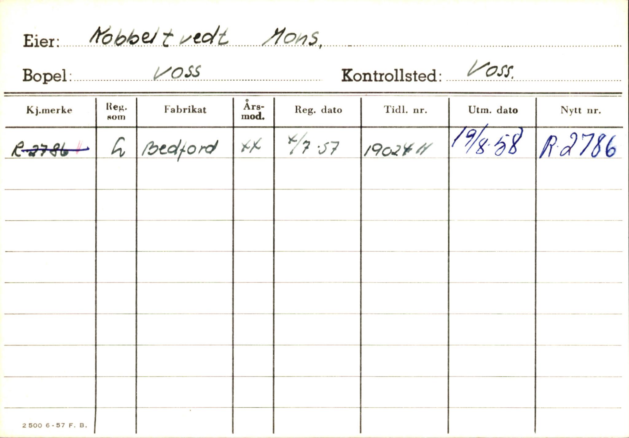 Statens vegvesen, Hordaland vegkontor, AV/SAB-A-5201/2/Ha/L0030: R-eierkort K, 1920-1971, p. 23