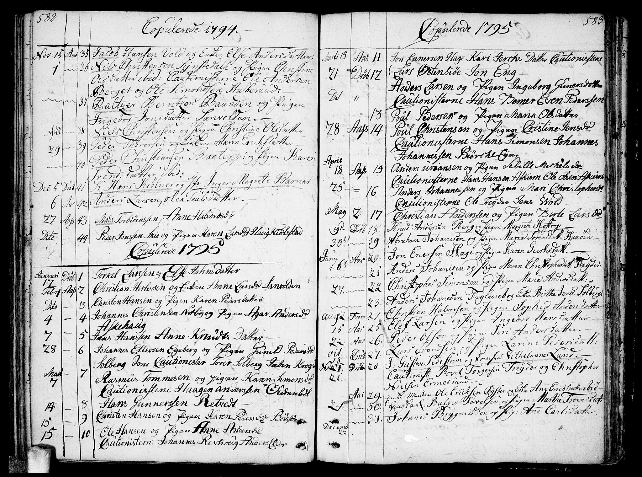 Ås prestekontor Kirkebøker, SAO/A-10894/F/Fa/L0002: Parish register (official) no. I 2, 1778-1813, p. 582-583