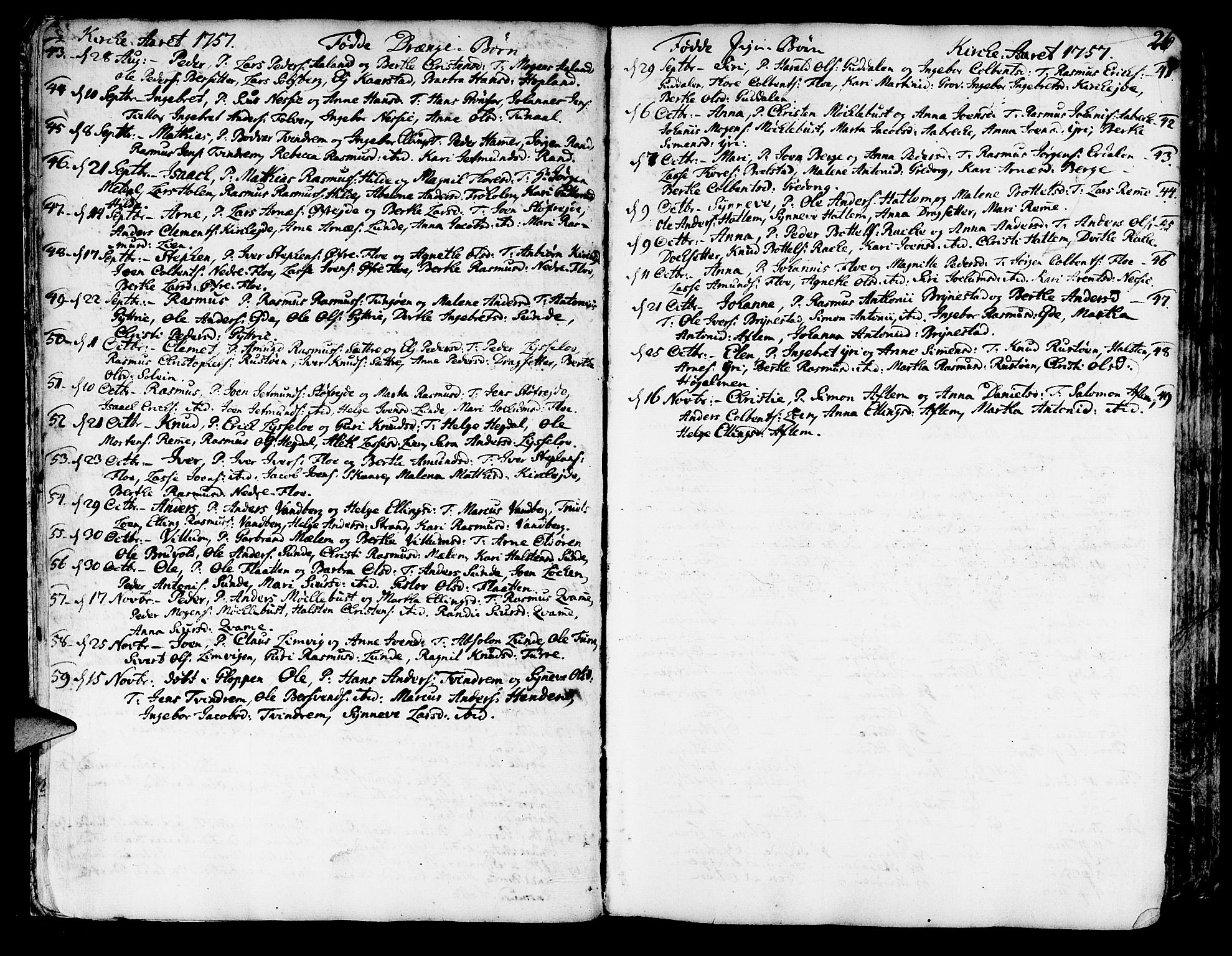 Innvik sokneprestembete, AV/SAB-A-80501: Parish register (official) no. A 1, 1750-1816, p. 26