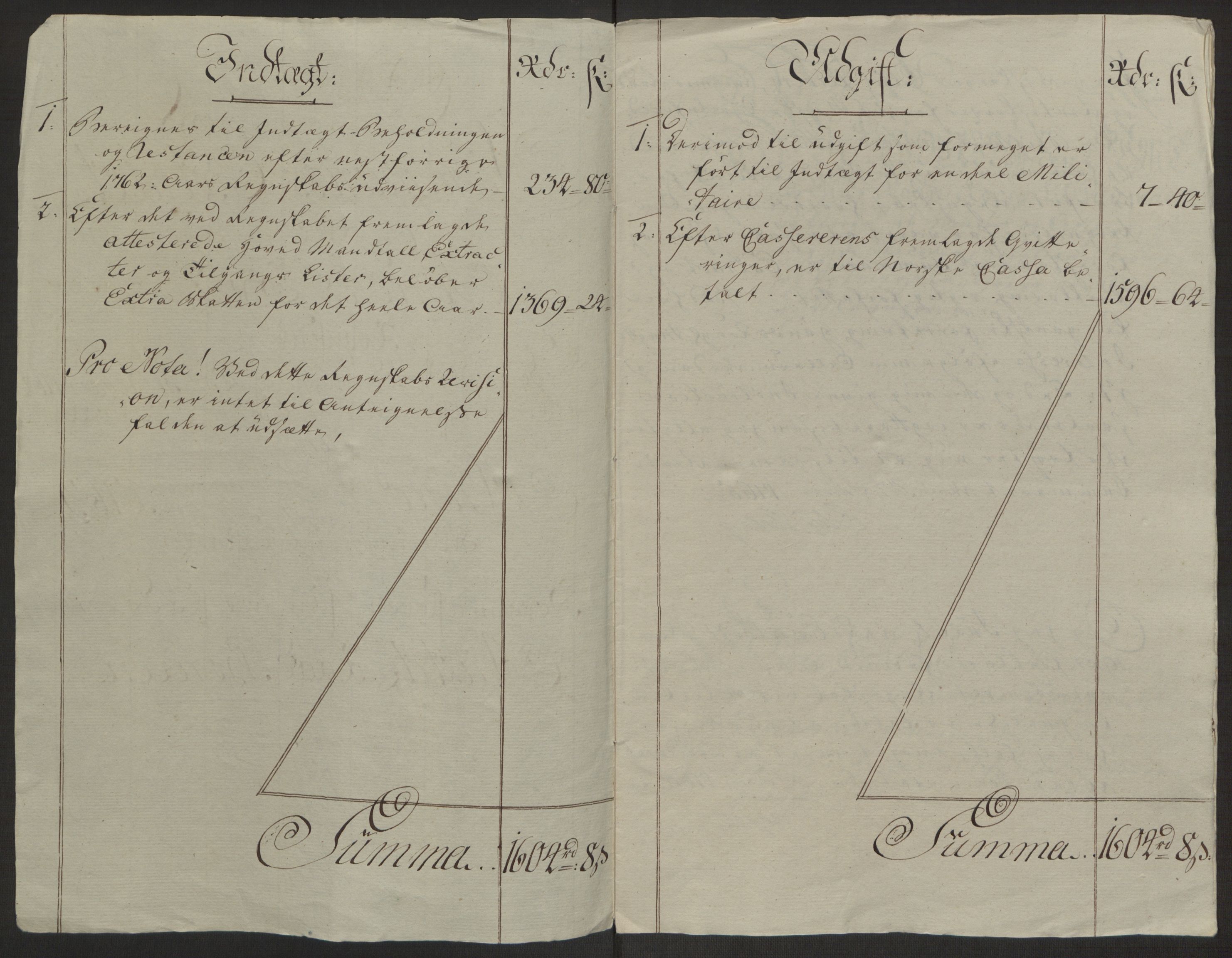 Rentekammeret inntil 1814, Reviderte regnskaper, Byregnskaper, AV/RA-EA-4066/R/Rj/L0198/0001: [J4] Kontribusjonsregnskap / Ekstraskatt, 1762-1768, p. 107