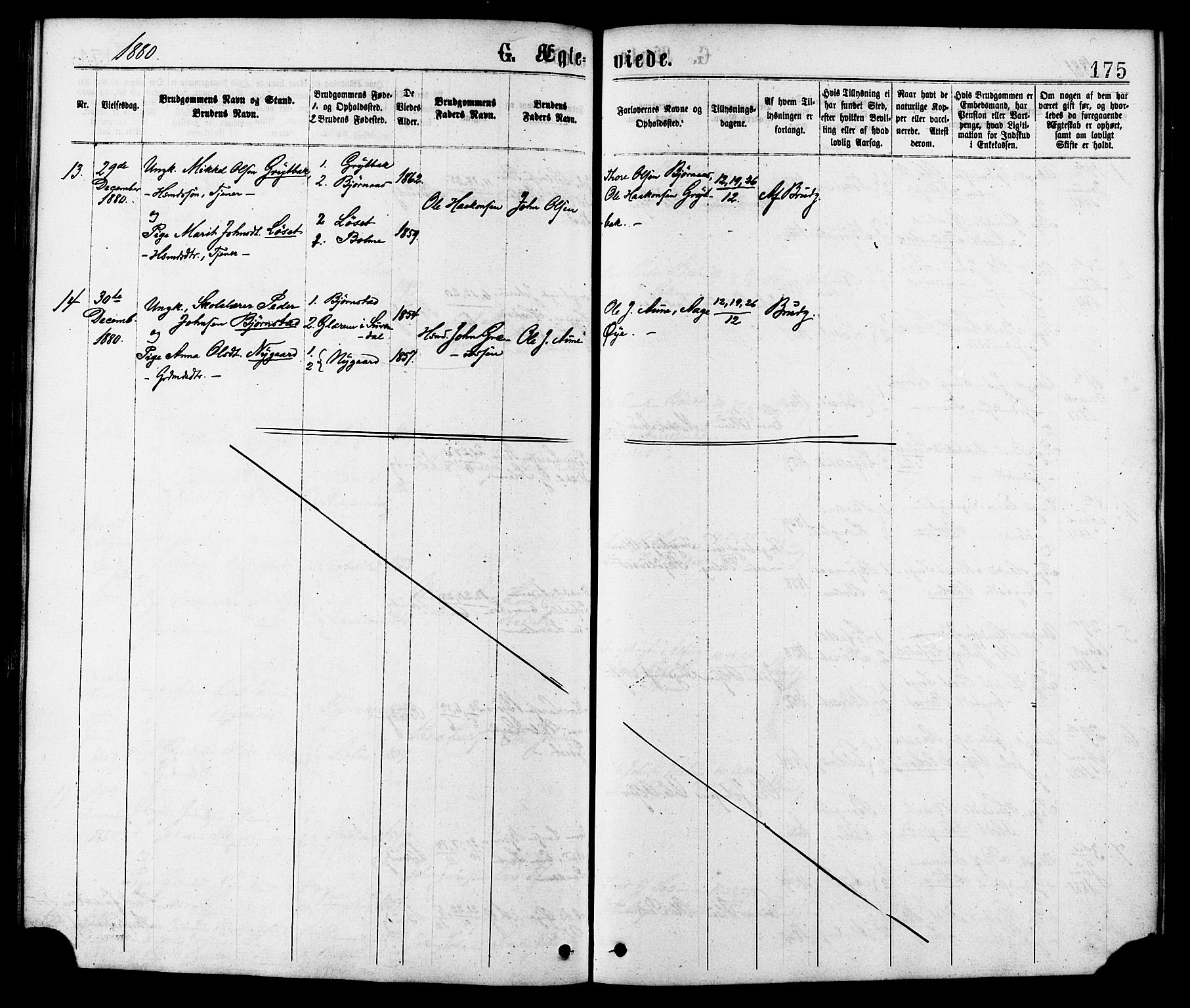 Ministerialprotokoller, klokkerbøker og fødselsregistre - Møre og Romsdal, AV/SAT-A-1454/598/L1068: Parish register (official) no. 598A02, 1872-1881, p. 175