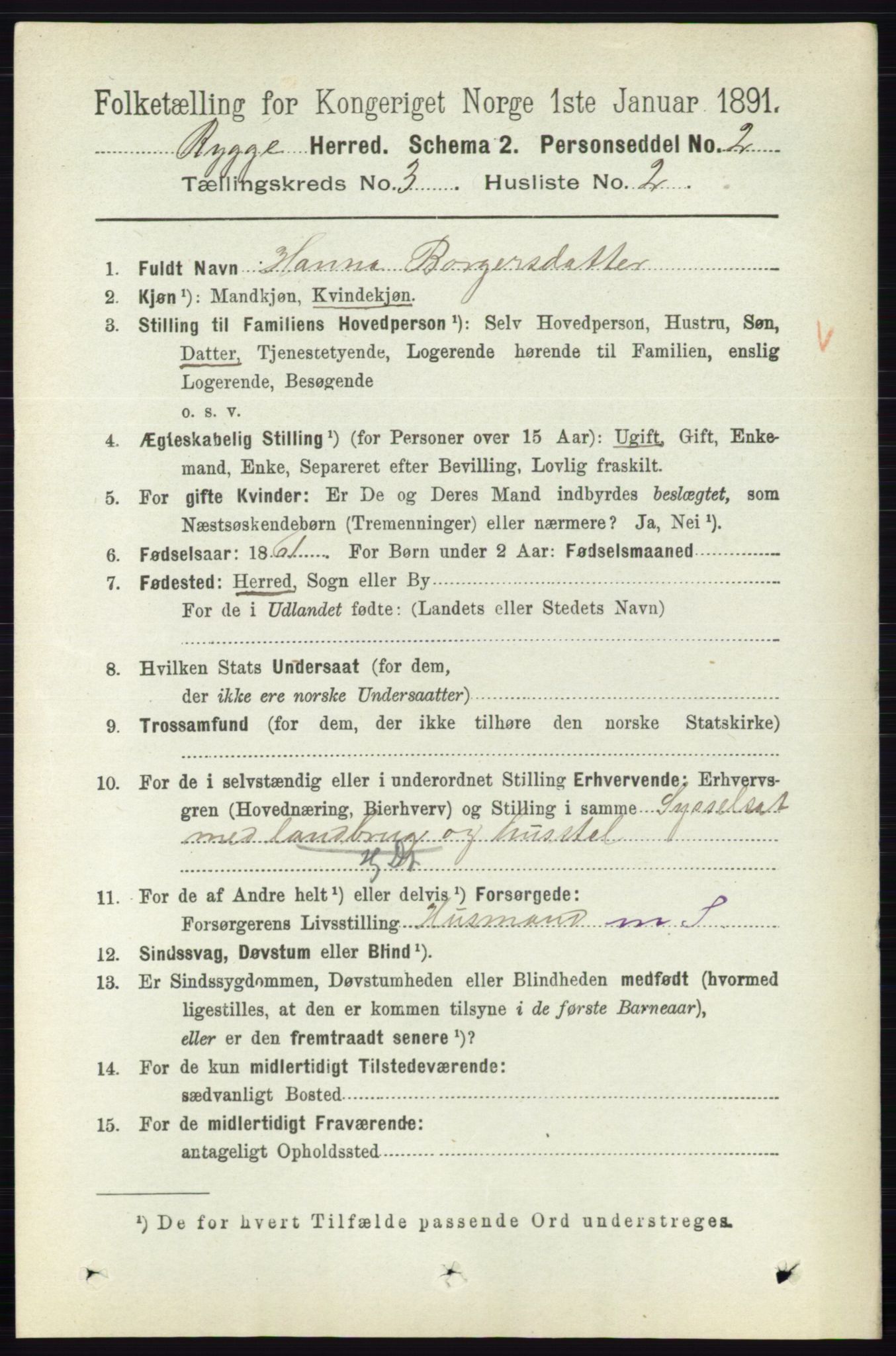 RA, 1891 census for 0136 Rygge, 1891, p. 1676