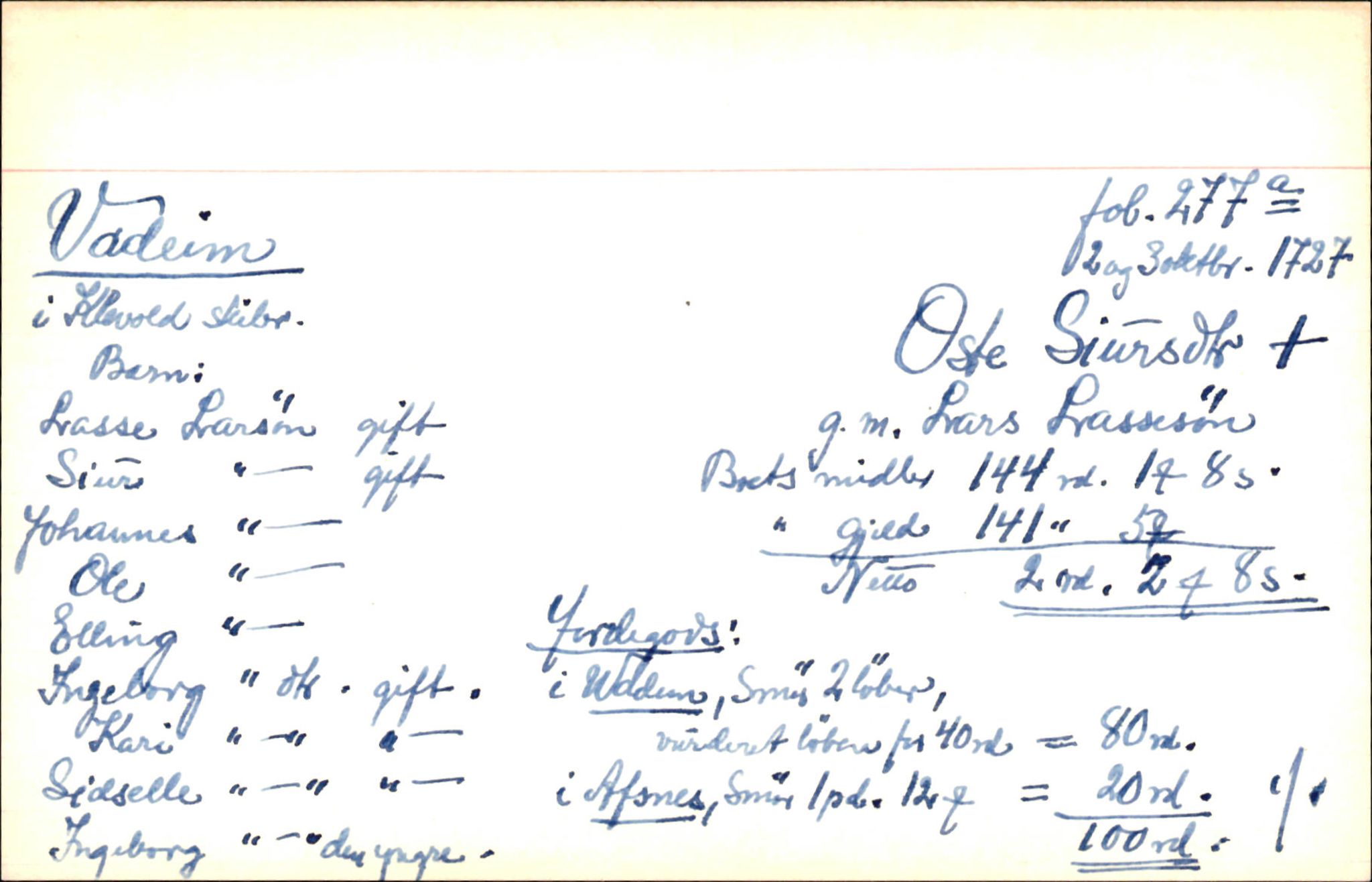 Skiftekort ved Statsarkivet i Bergen, SAB/SKIFTEKORT/006/L0002: Skifteprotokoll nr. 3 og skiftedesignasjoner 1733-1738, 1720-1738, p. 104