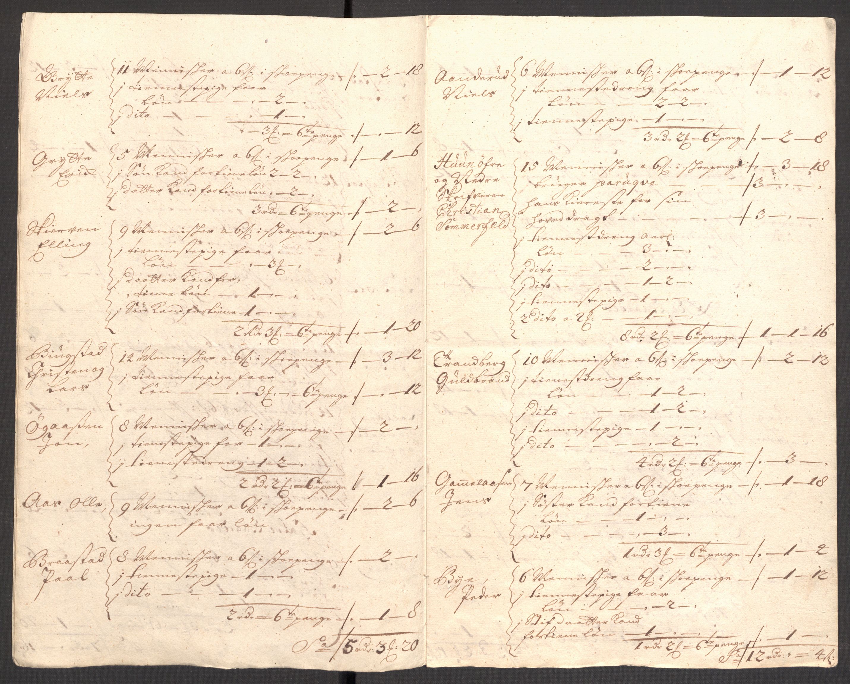 Rentekammeret inntil 1814, Reviderte regnskaper, Fogderegnskap, AV/RA-EA-4092/R18/L1308: Fogderegnskap Hadeland, Toten og Valdres, 1711, p. 260