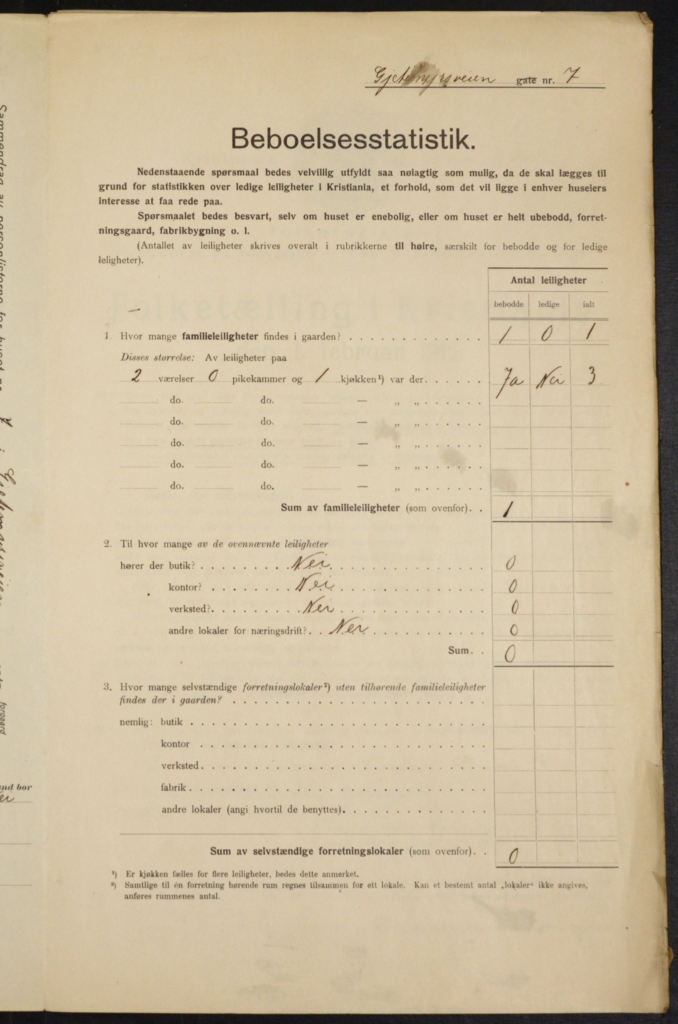 OBA, Municipal Census 1915 for Kristiania, 1915, p. 28408