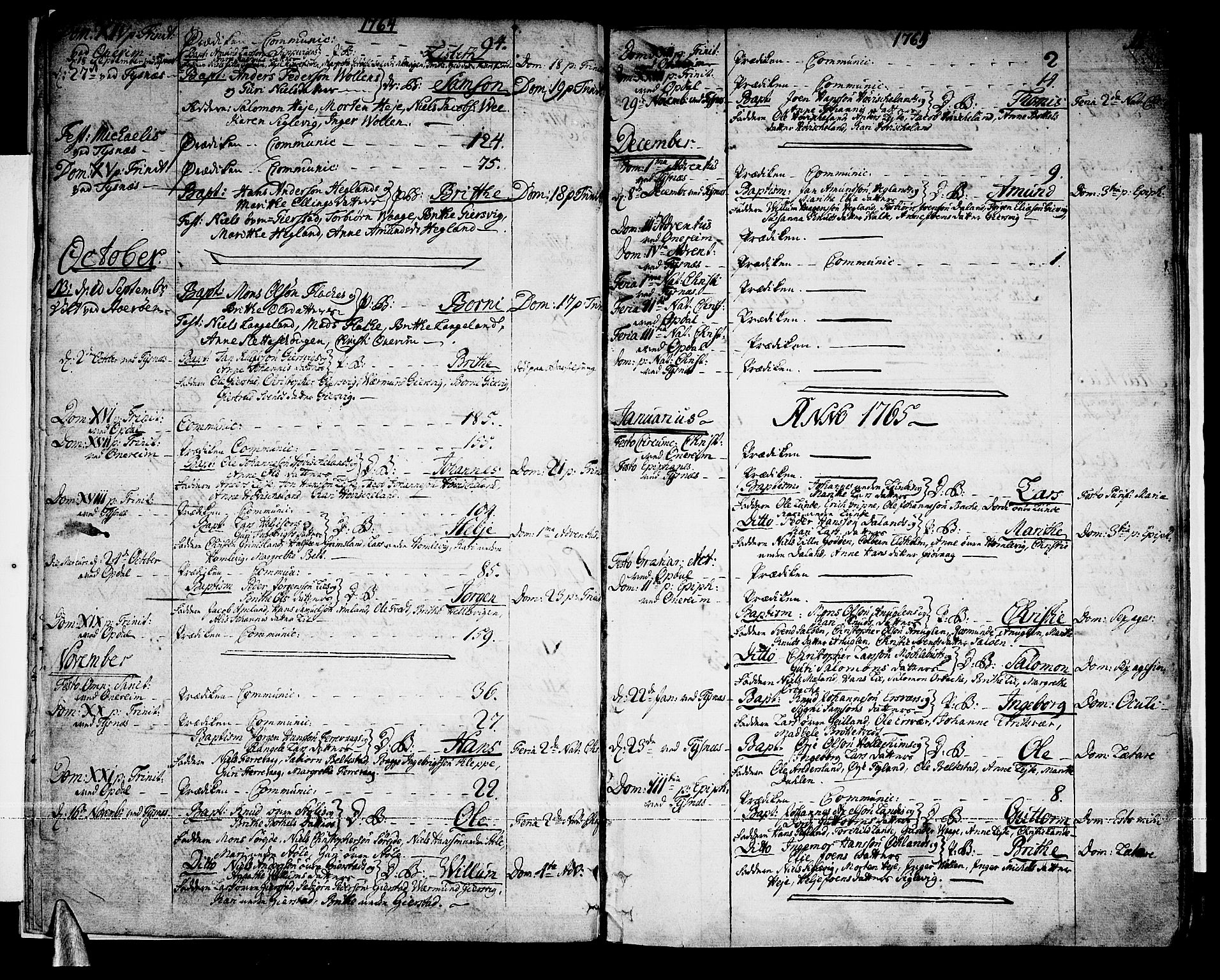 Tysnes sokneprestembete, AV/SAB-A-78601/H/Haa: Parish register (official) no. A 5, 1762-1793, p. 11